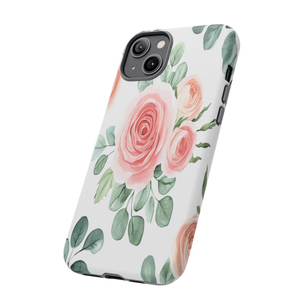 Delicate Watercolor Rose Case