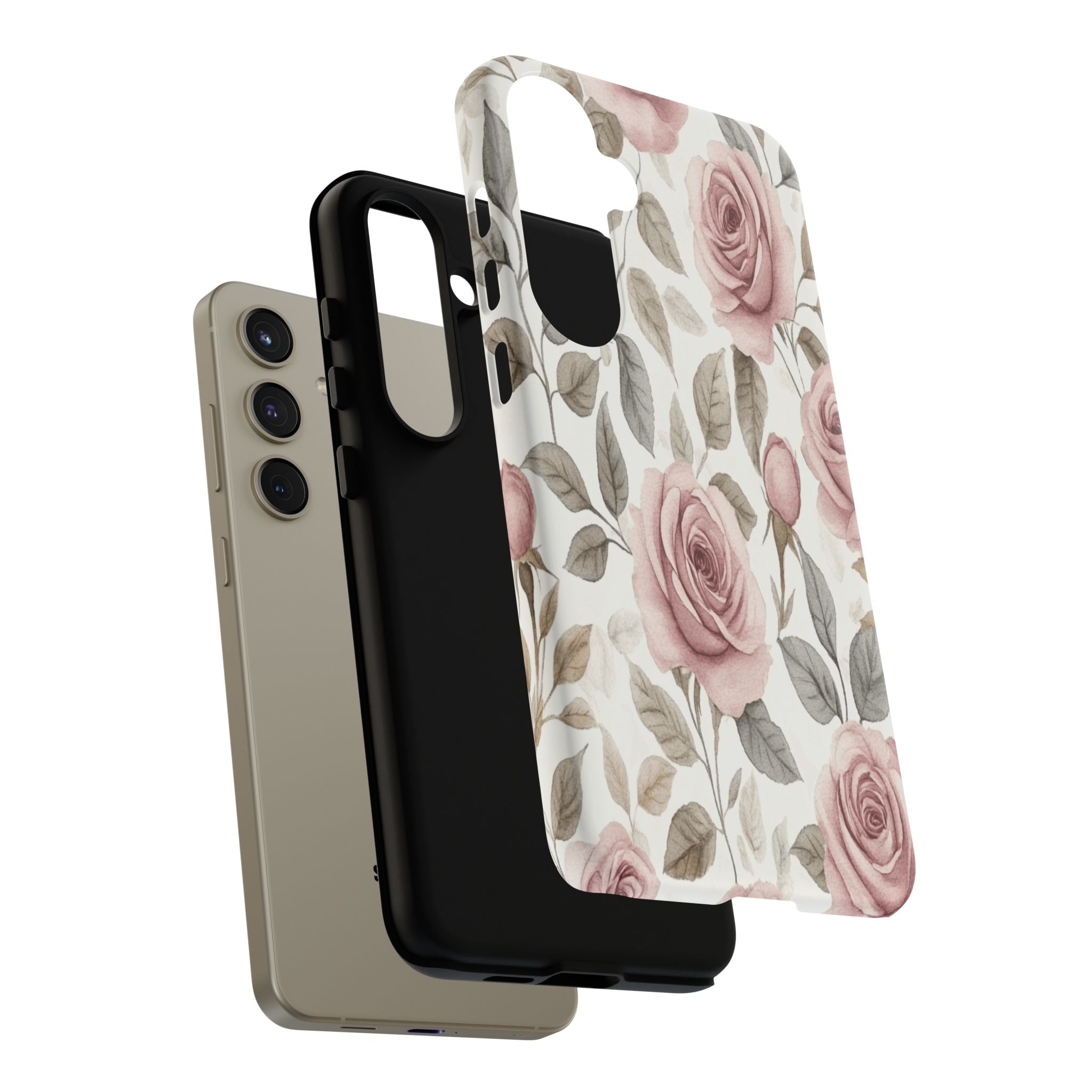 Elegant Watercolor Rose Case