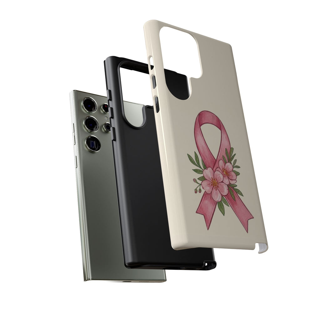 Floral Breast Cancer Awareness Case