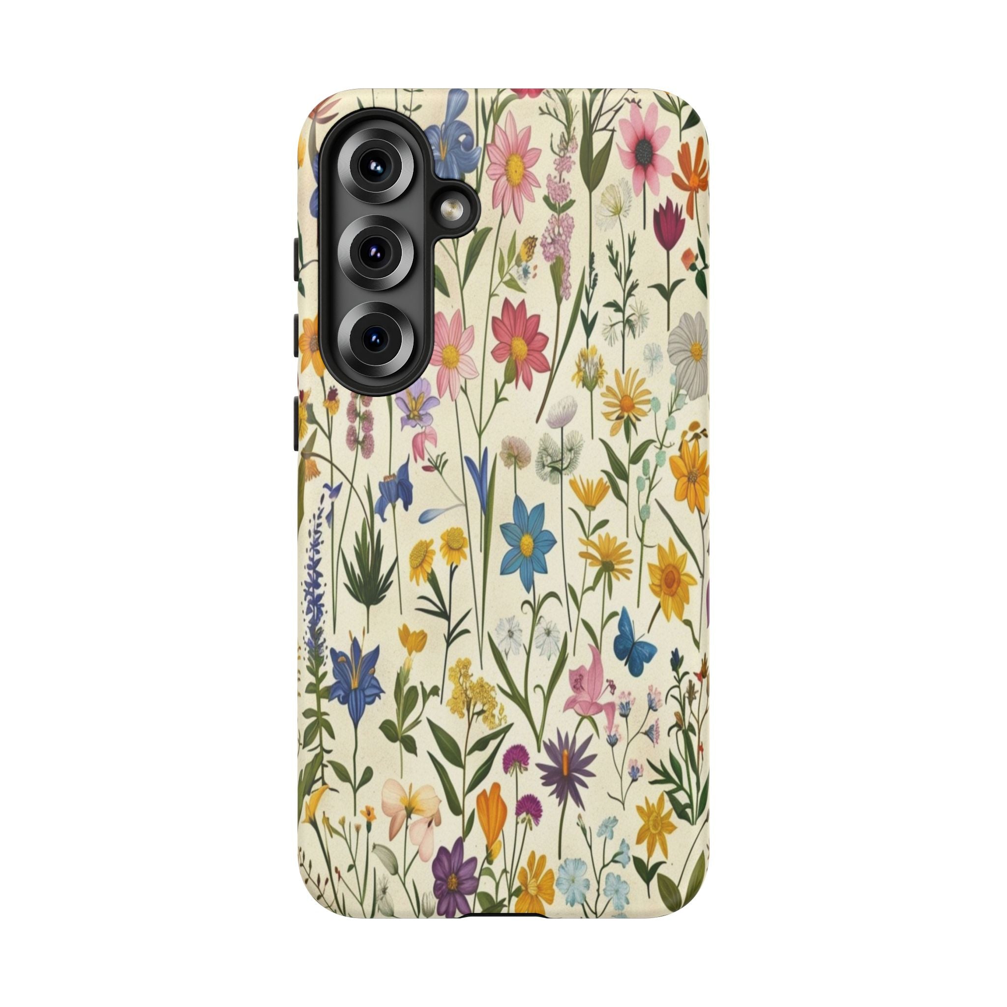 Vibrant Botanical Wildflower Pattern