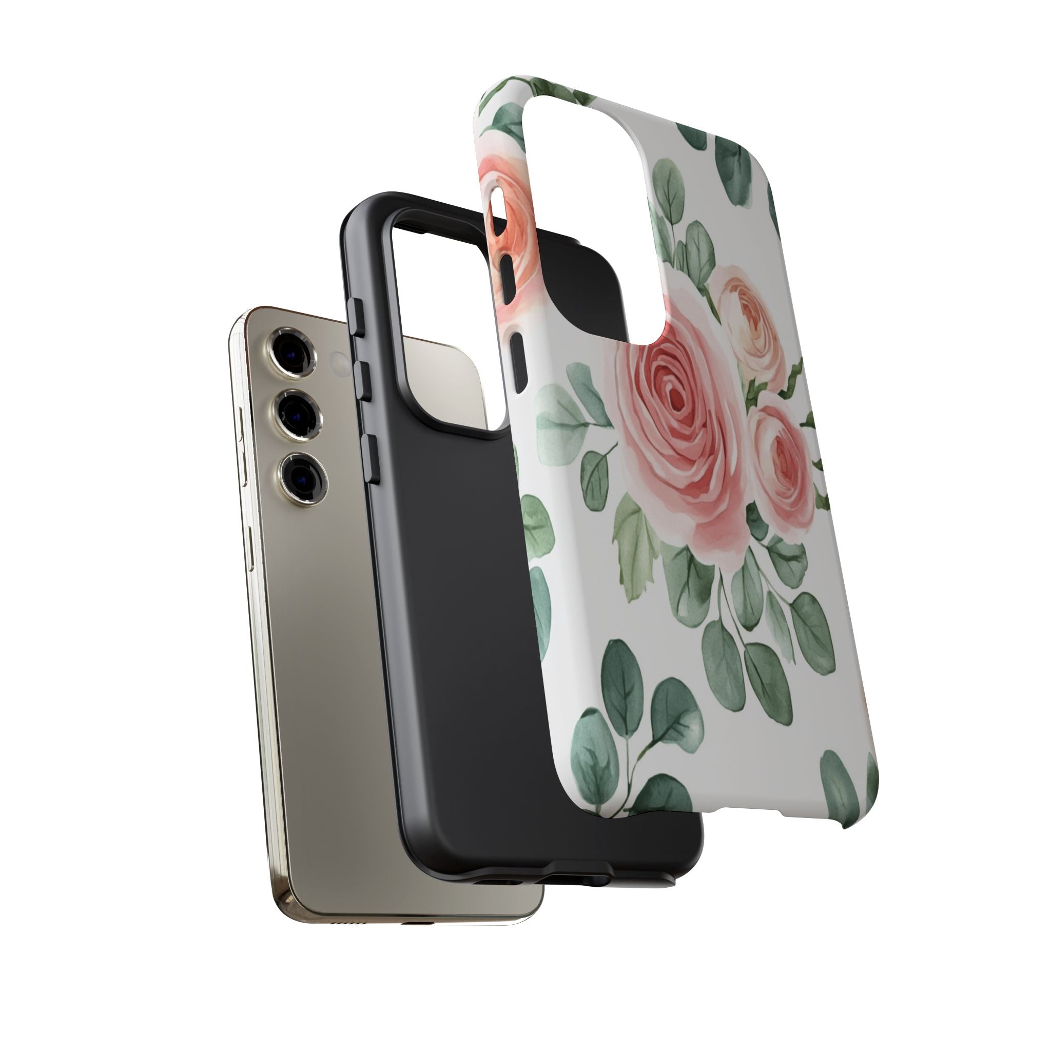Delicate Watercolor Rose Case