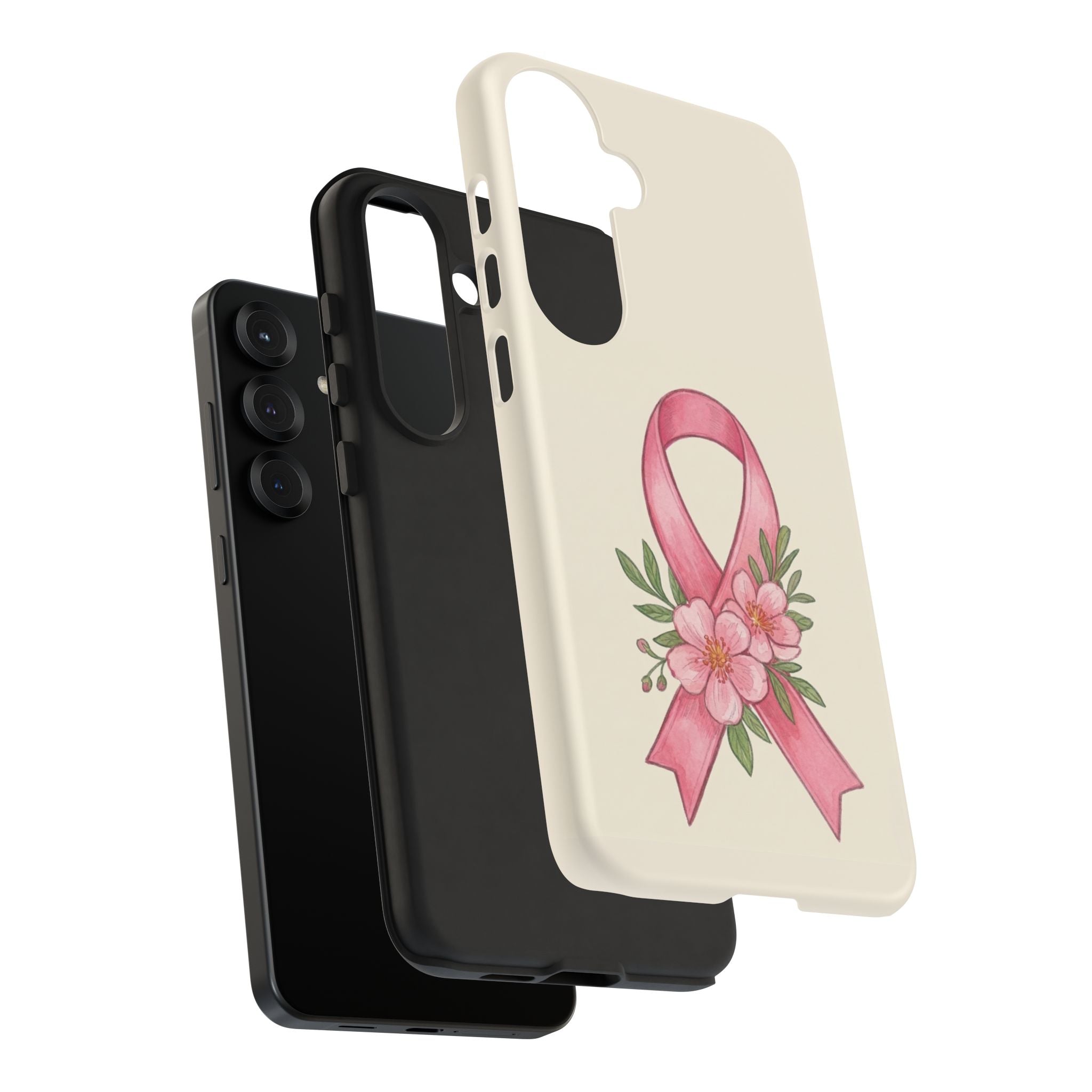 Floral Breast Cancer Awareness Case
