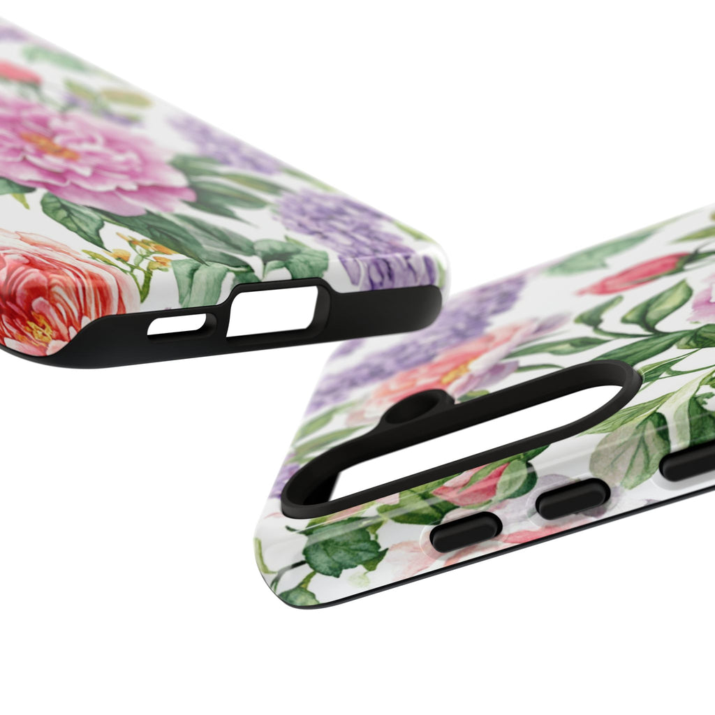 Watercolor Peonies and Lilacs Case