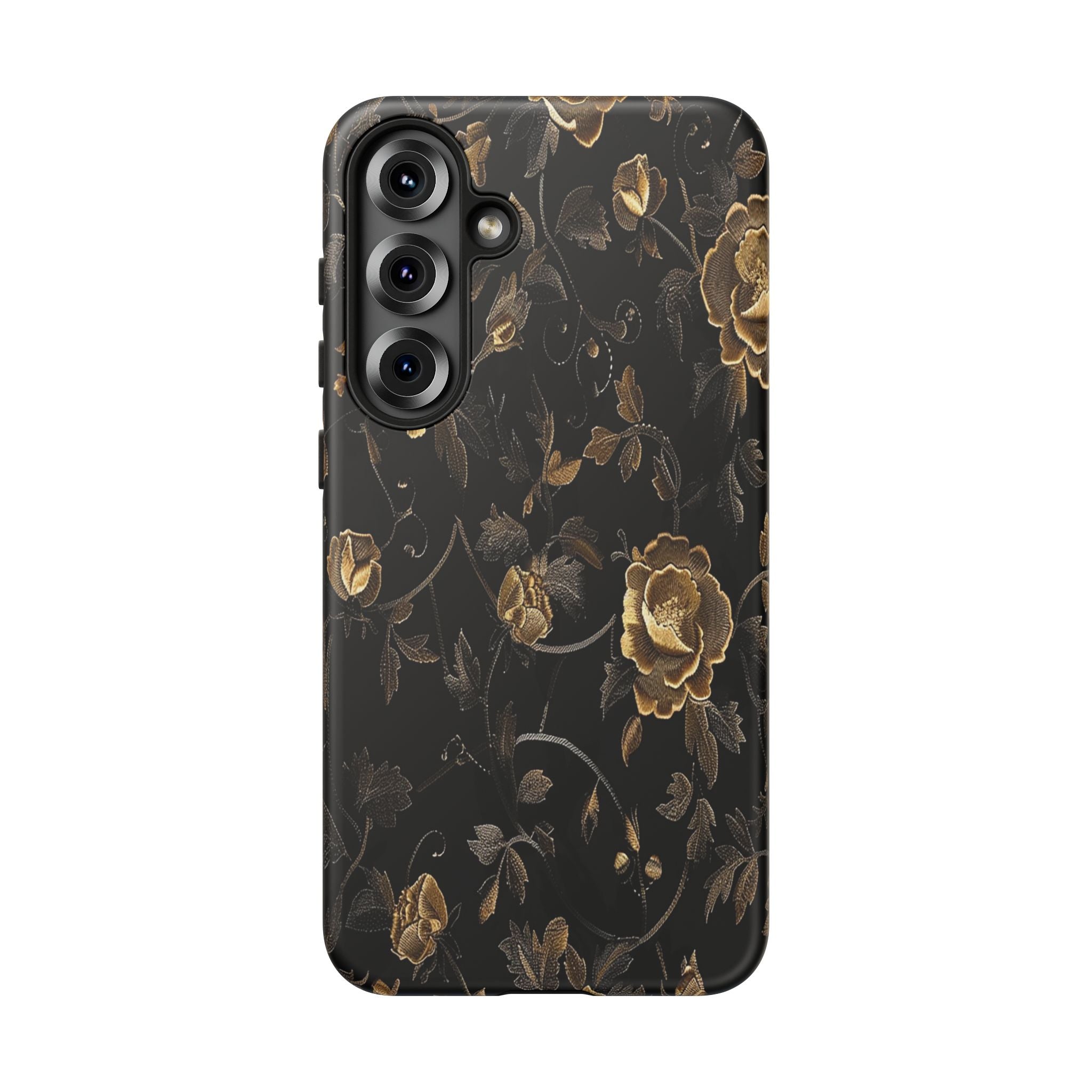 Golden Roses on Black