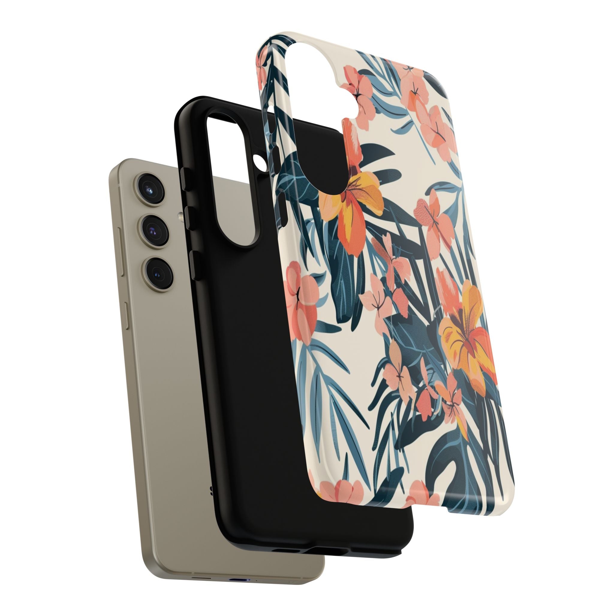 Tropical White and Blue Case