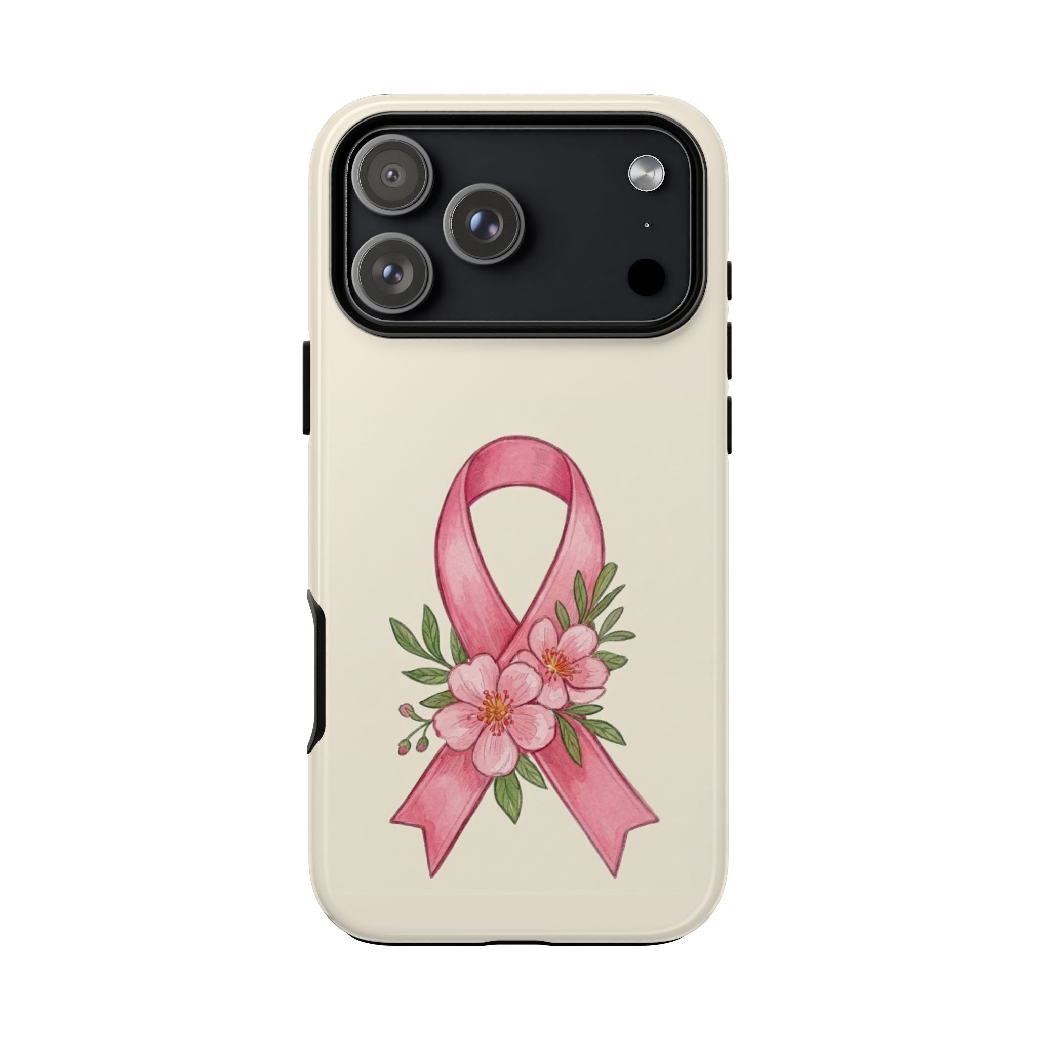 Floral Breast Cancer Awareness Case