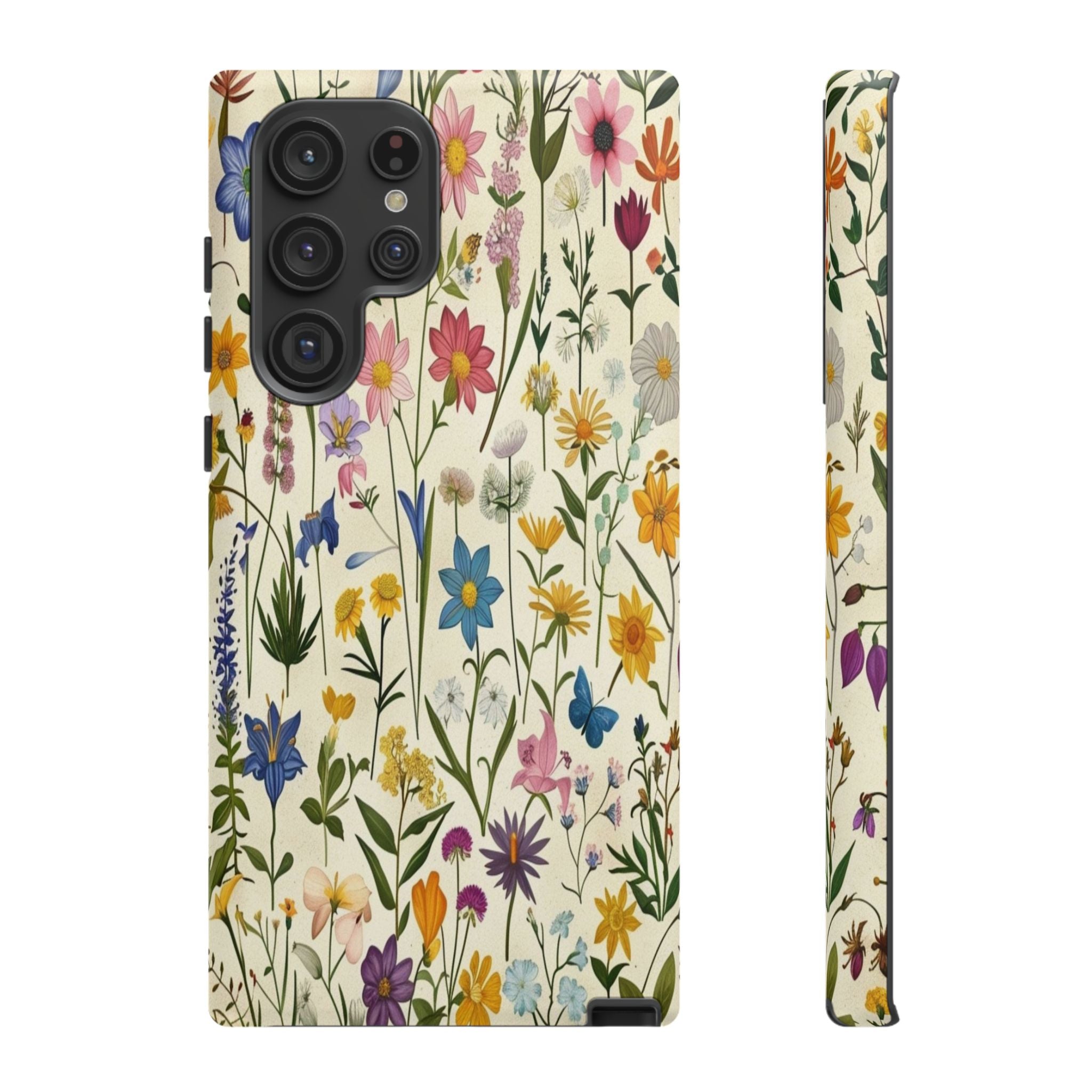 Vibrant Botanical Wildflower Pattern