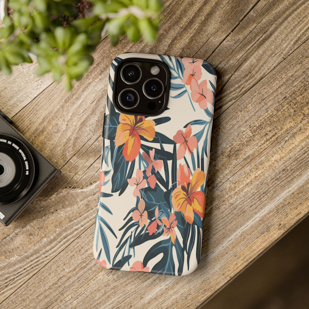 Tropical White and Blue Case