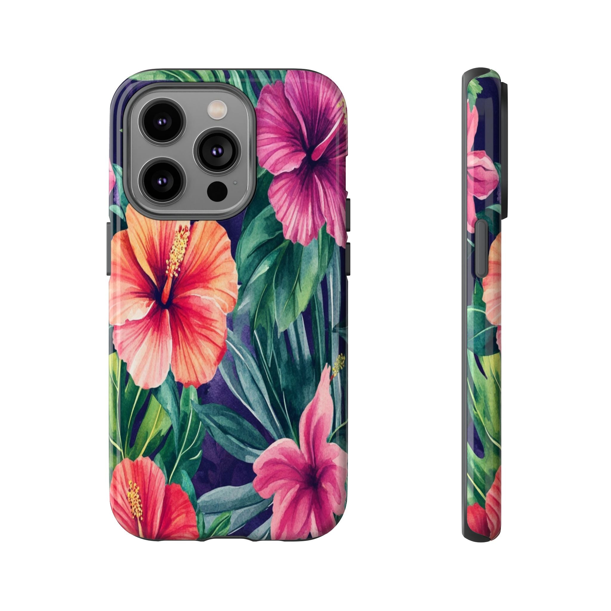 Navy Floral Watercolor