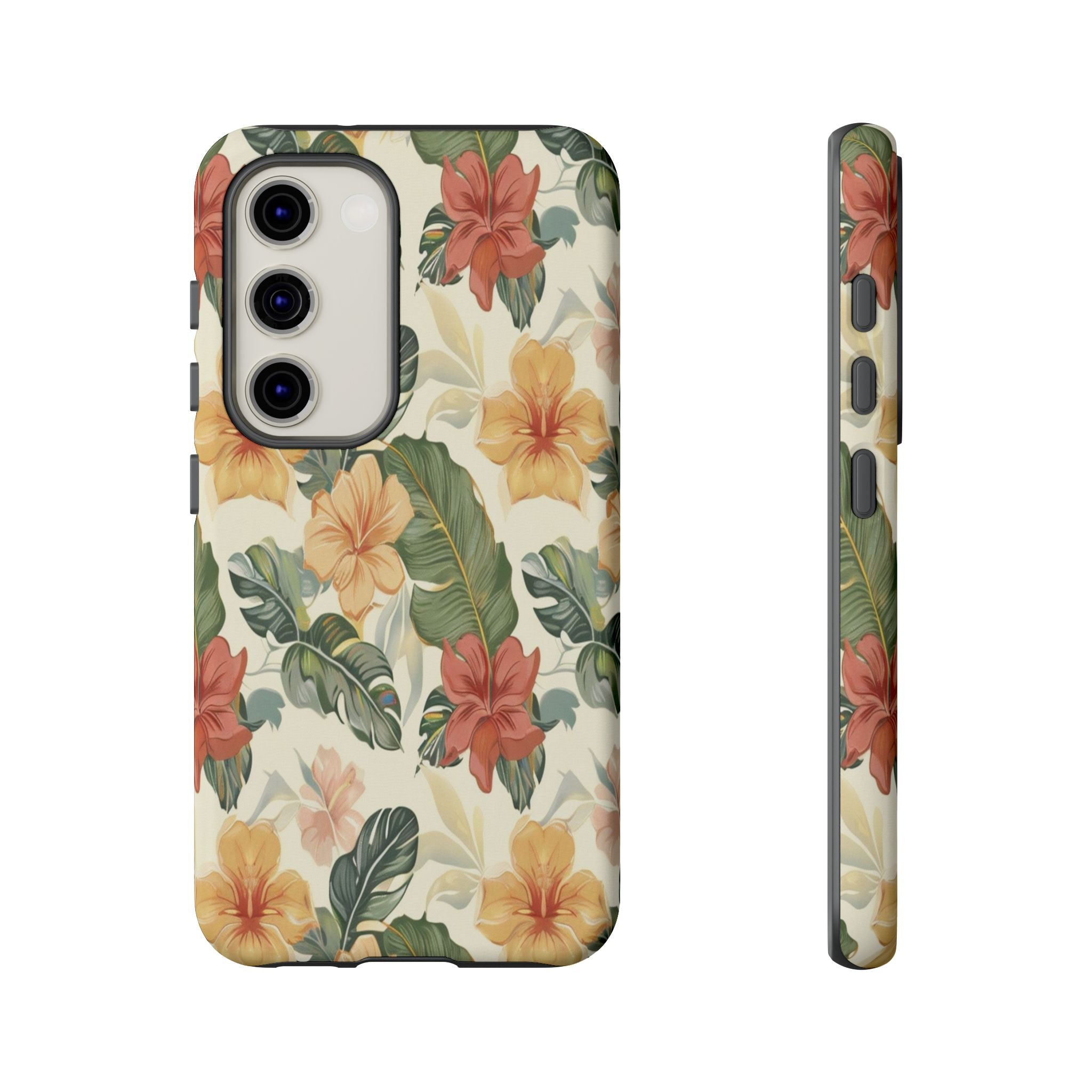 Vintage Tropical Floral Seamless Pattern