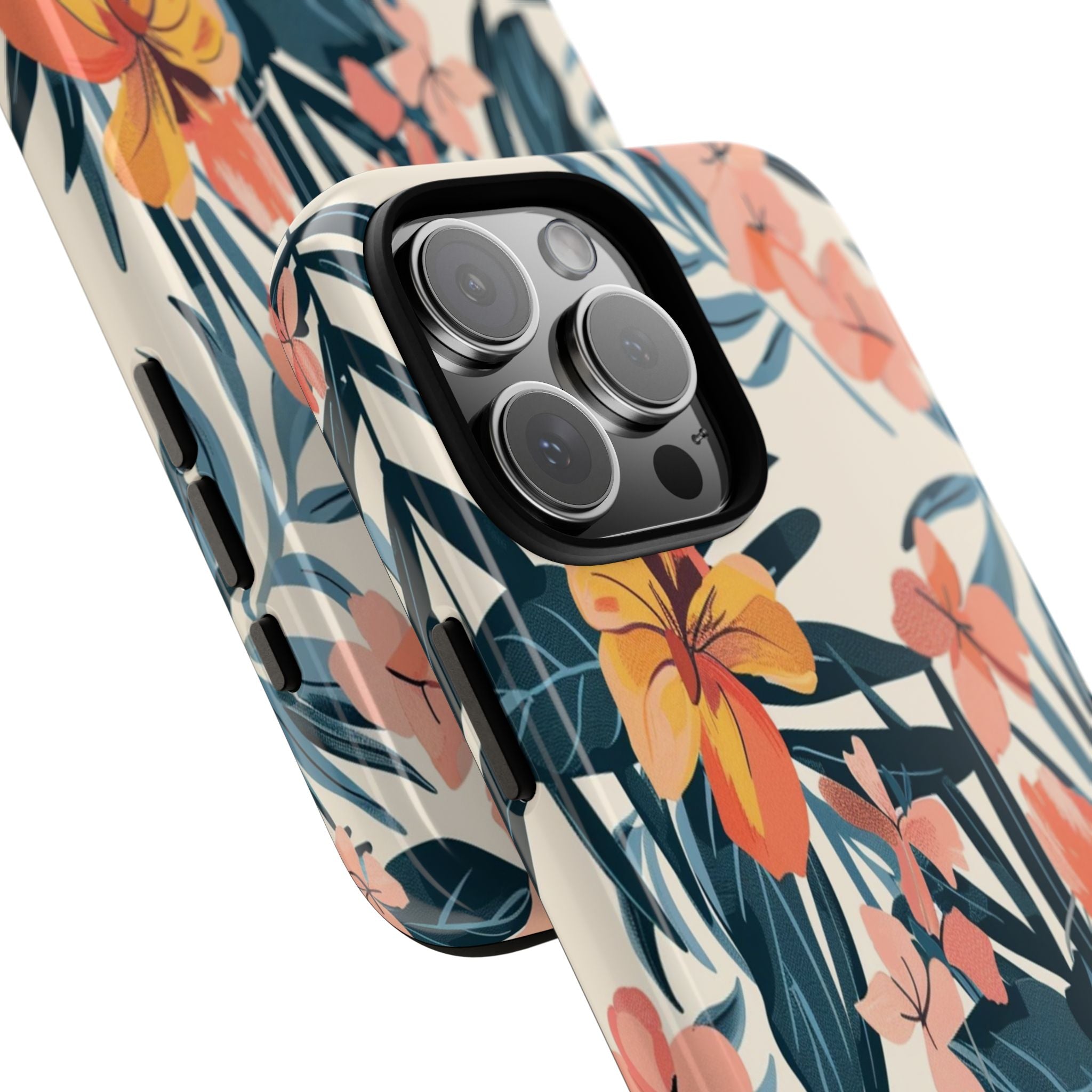 Tropical White and Blue Case