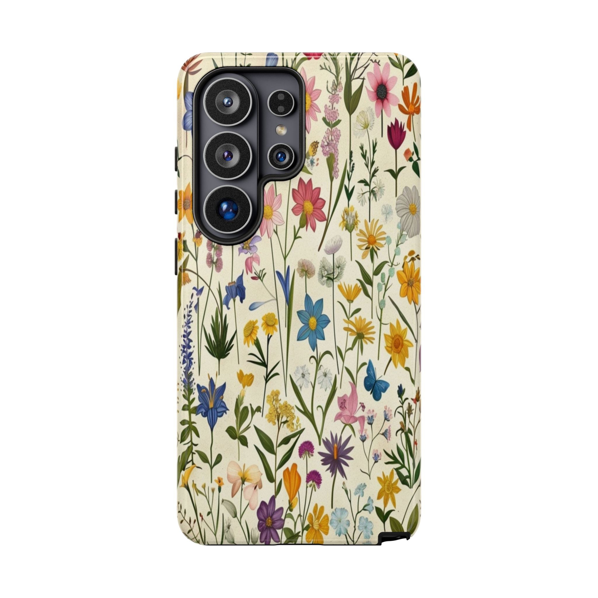 Vibrant Botanical Wildflower Pattern