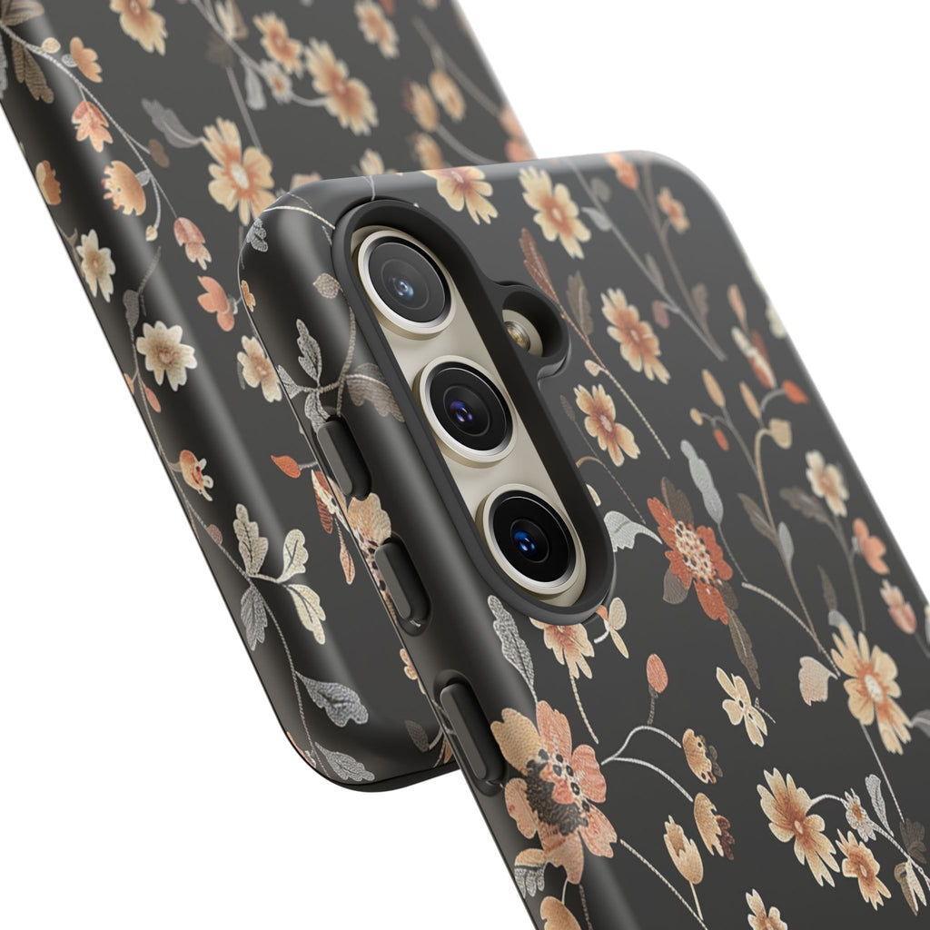 Floral Field on Black Case