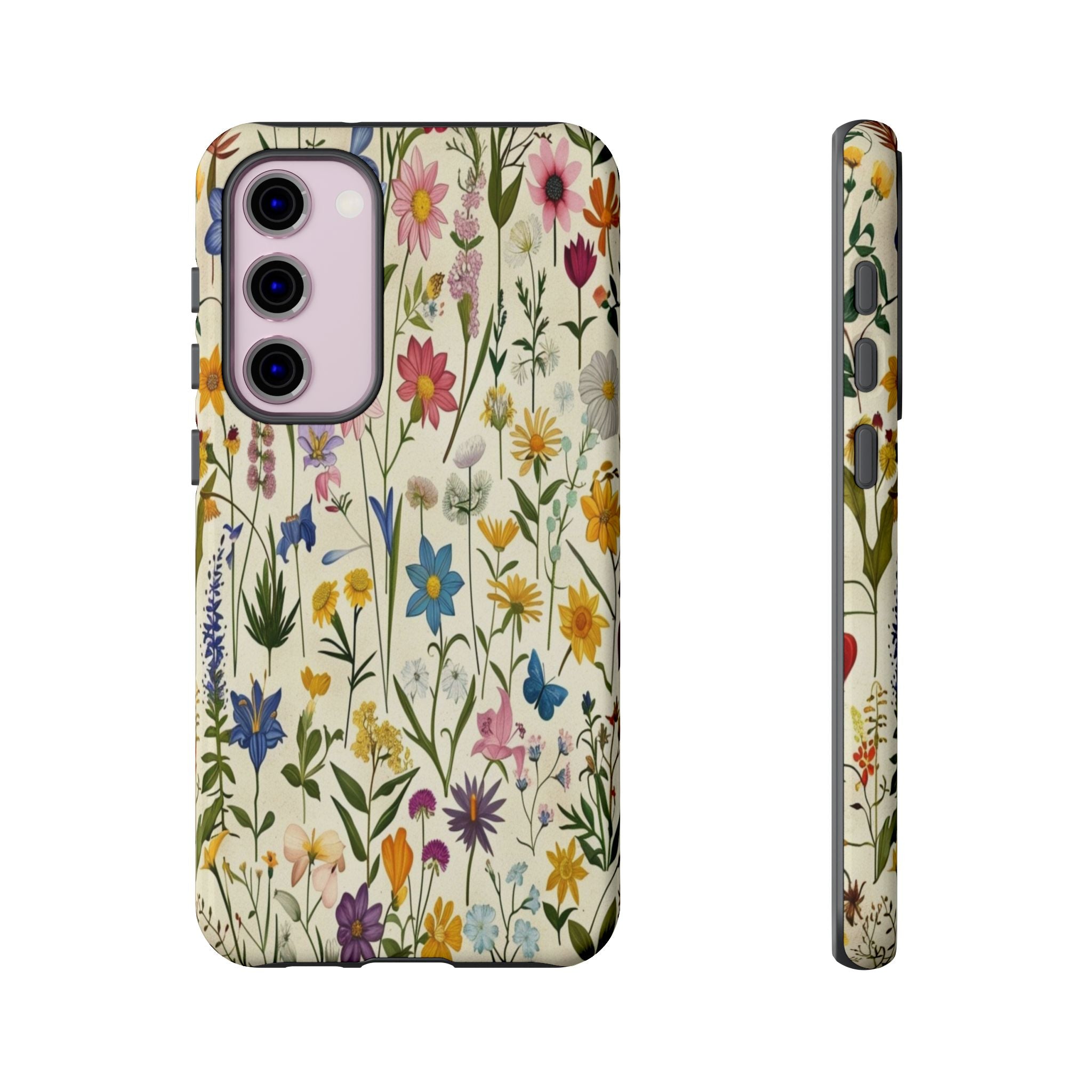 Vibrant Botanical Wildflower Pattern
