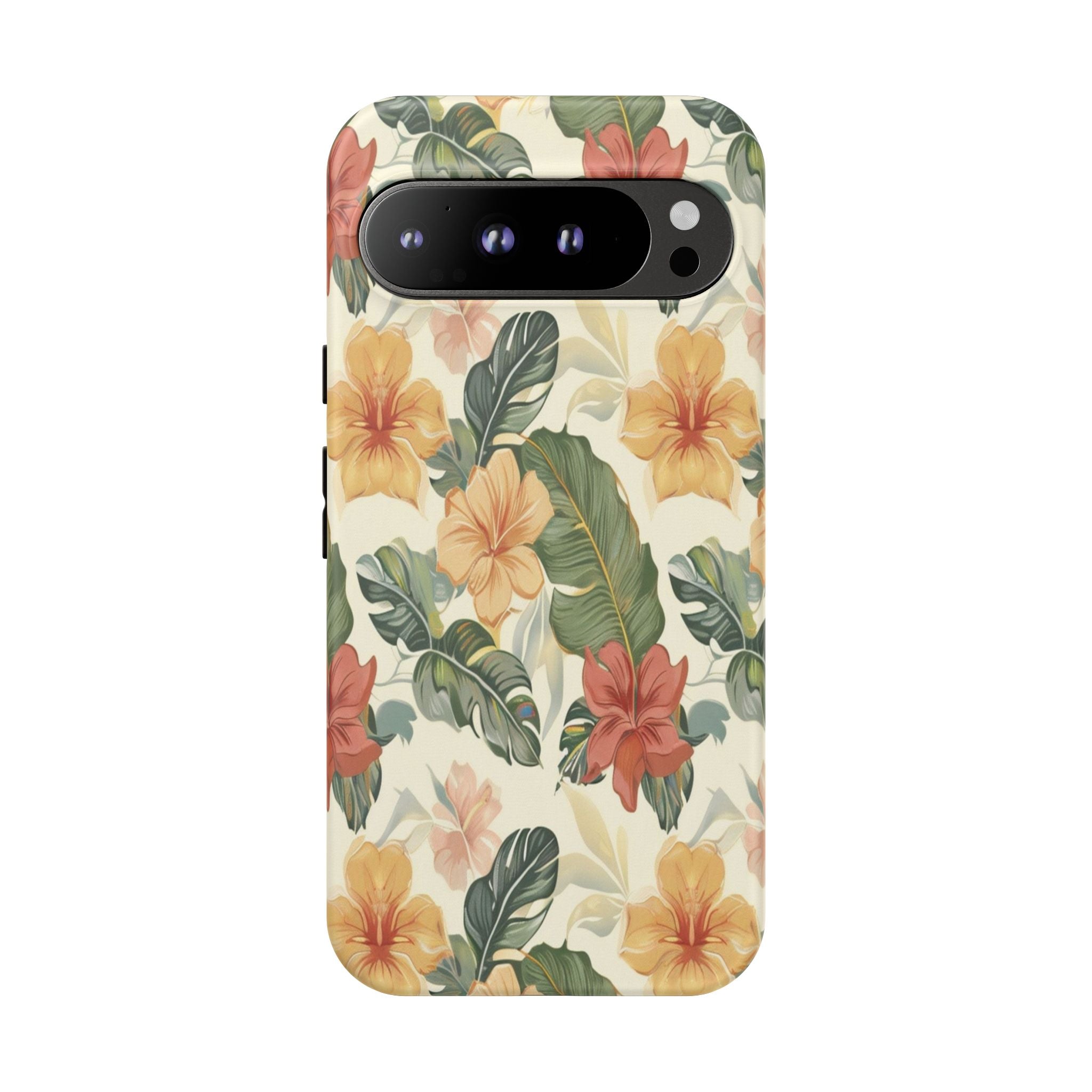 Vintage Tropical Floral Seamless Pattern