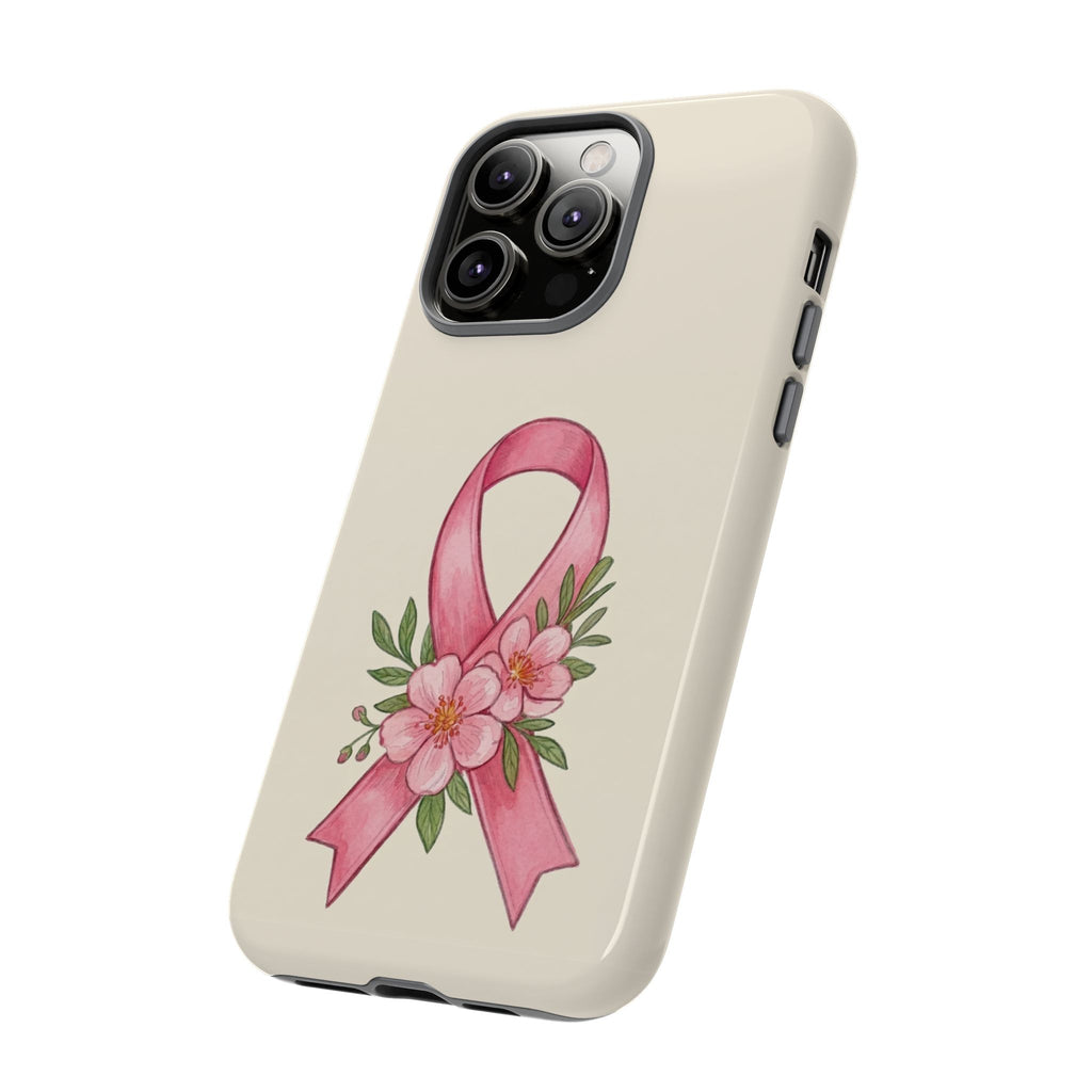 Floral Breast Cancer Awareness Case