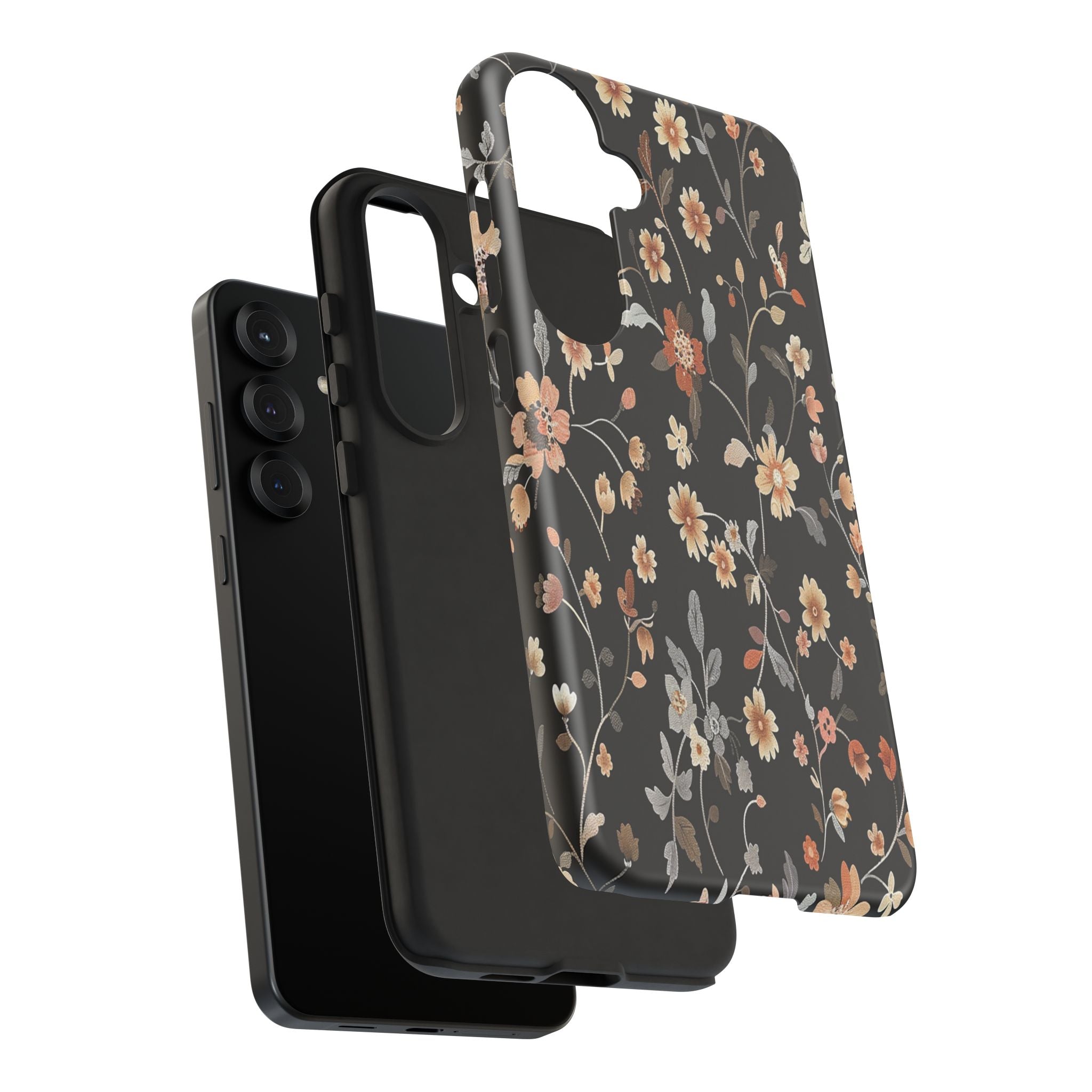 Floral Field on Black Case
