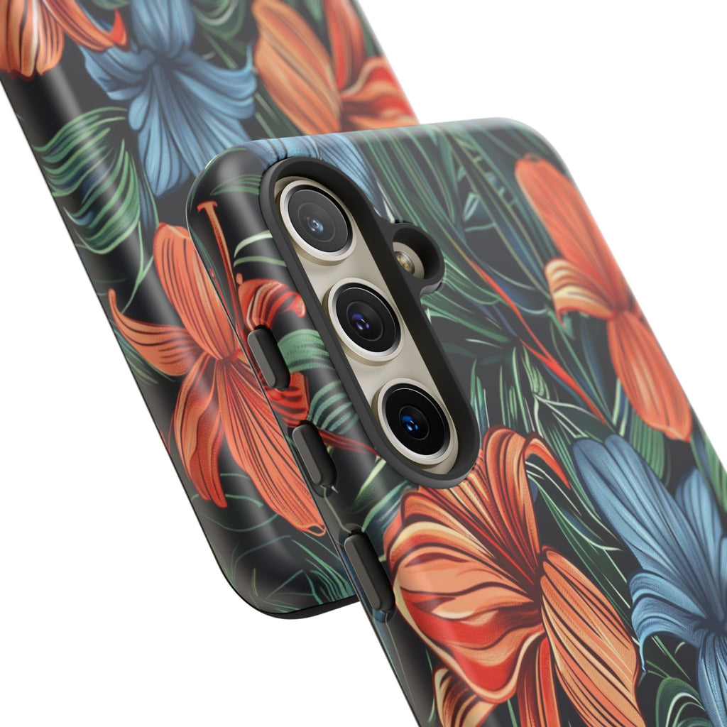 Tropical Red and Blue Case