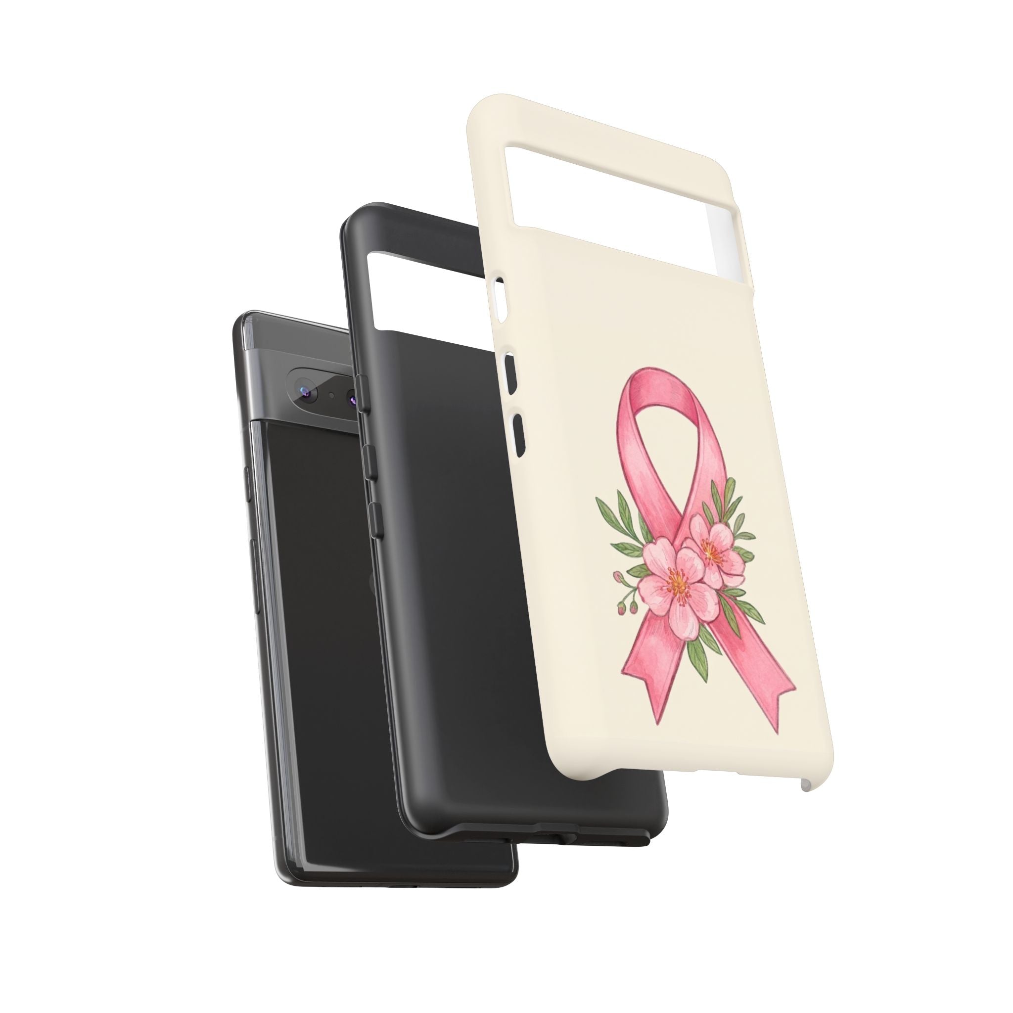 Floral Breast Cancer Awareness Case