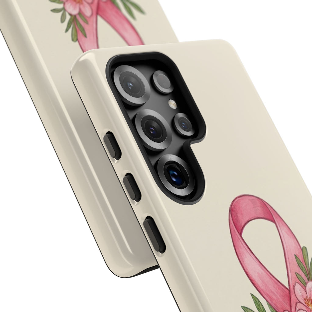 Floral Breast Cancer Awareness Case