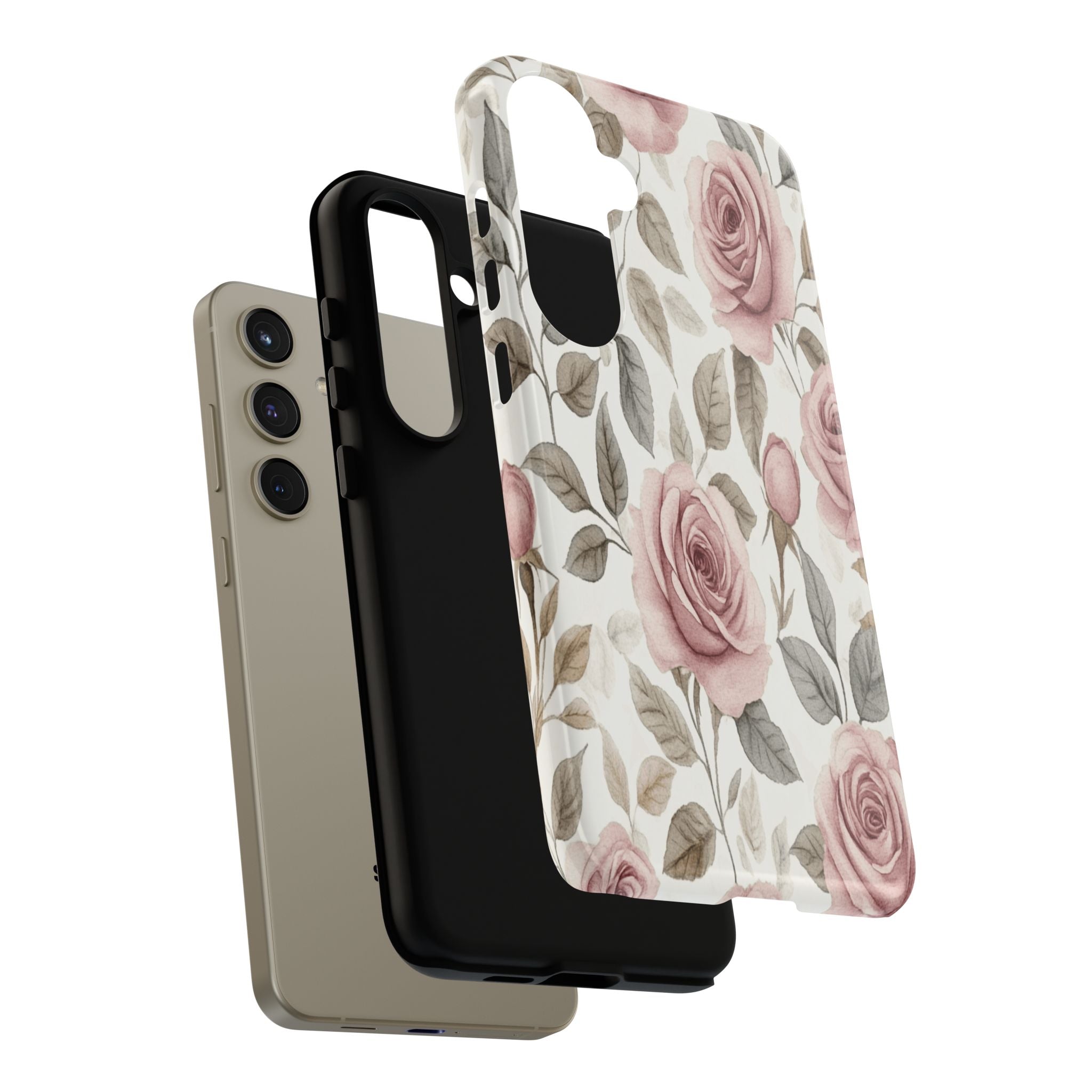 Elegant Watercolor Rose Case