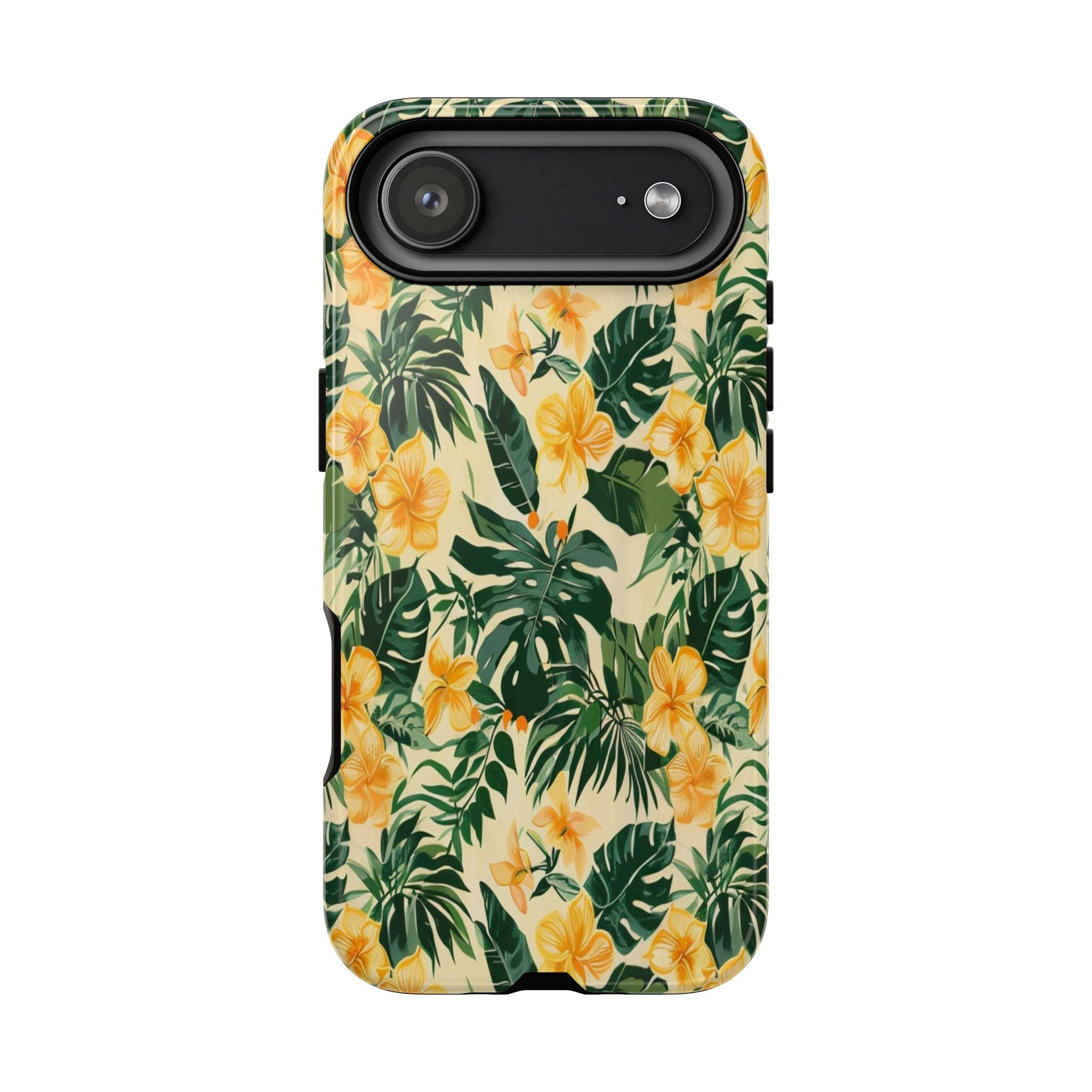 Golden Tropical Blooms