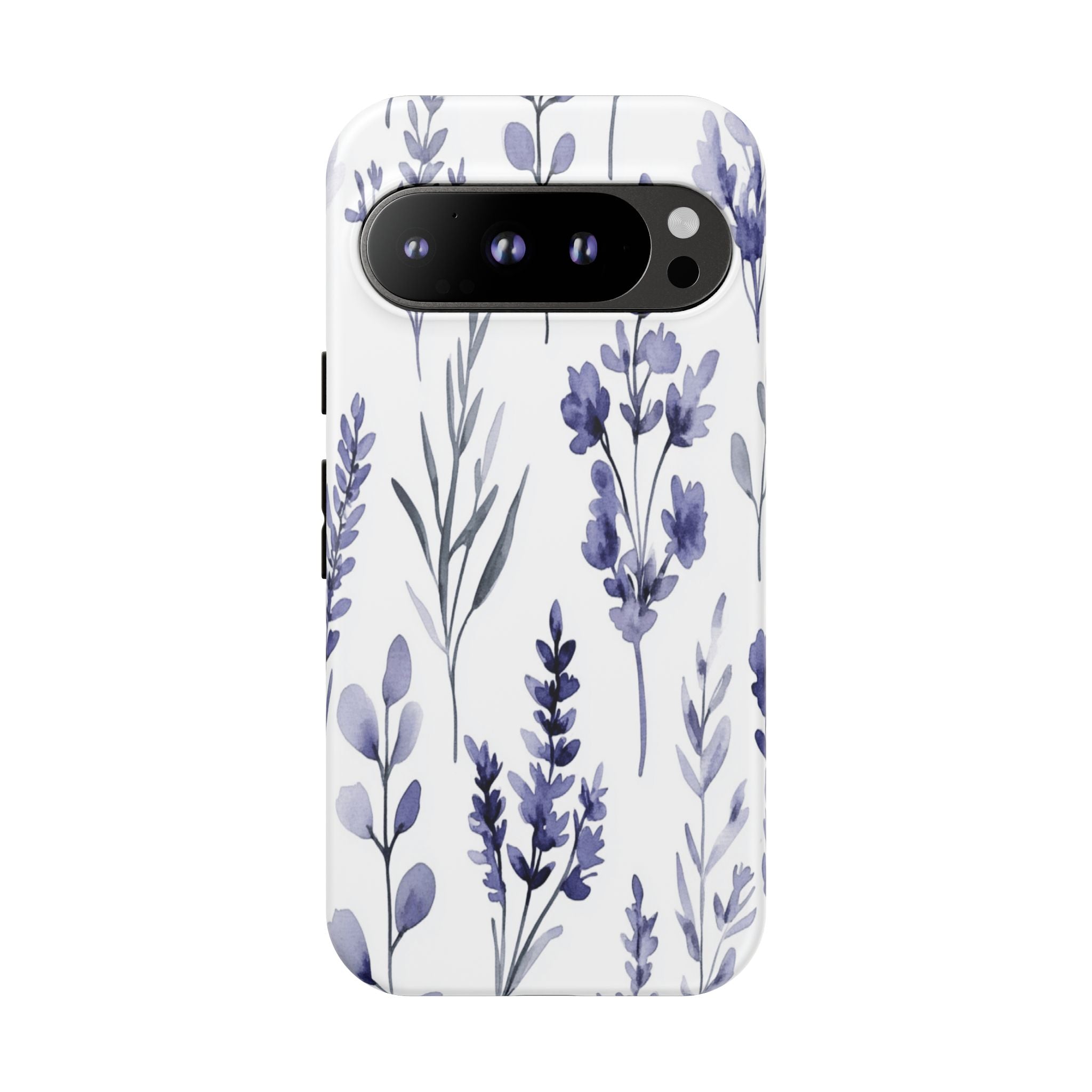 Delicate Purple Botanical Watercolor Floral Pattern