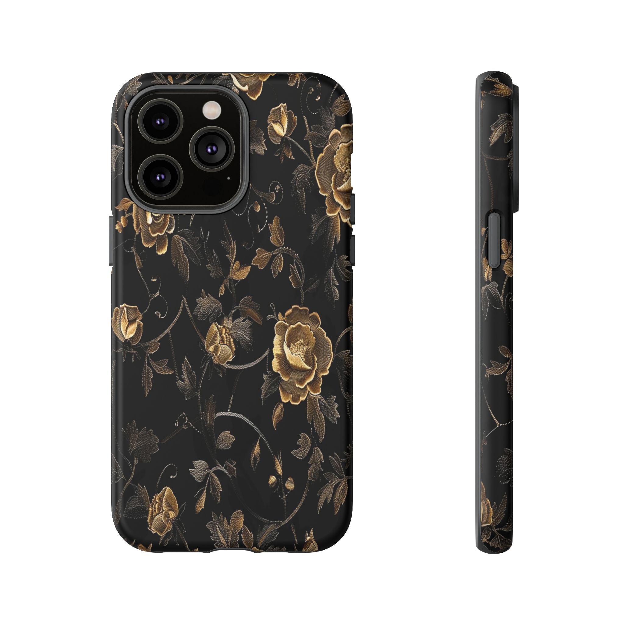 Golden Roses on Black