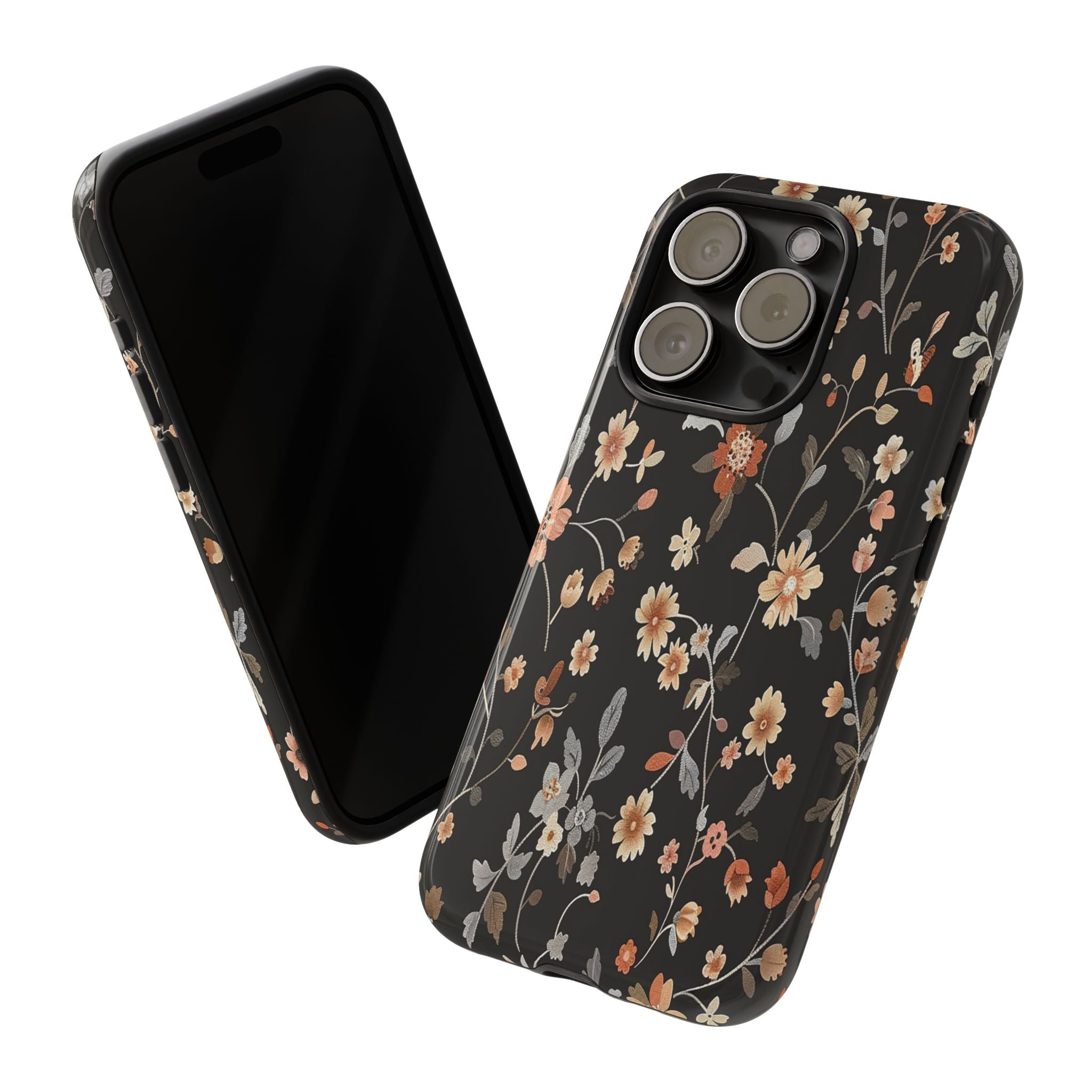 Floral Field on Black Case