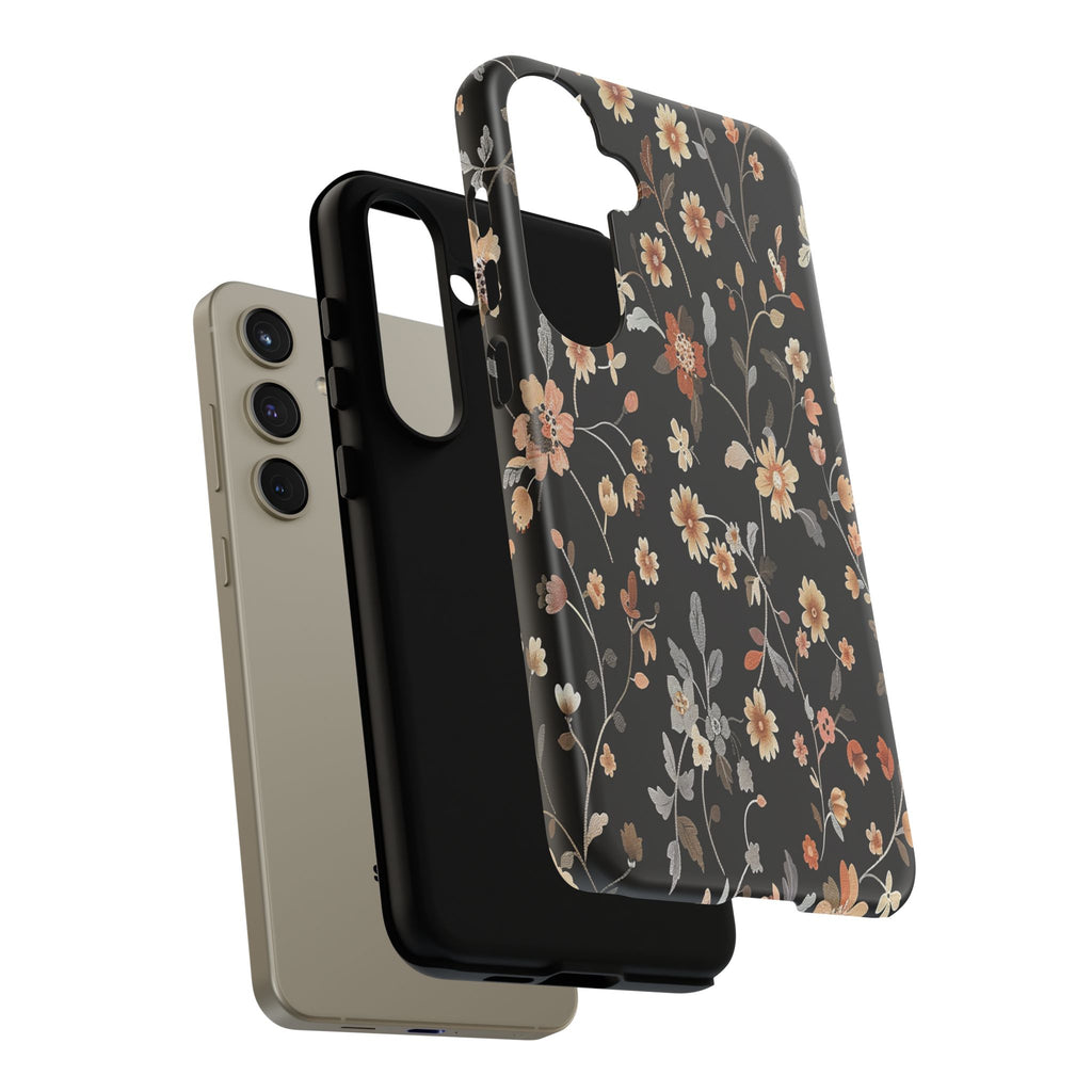 Floral Field on Black Case
