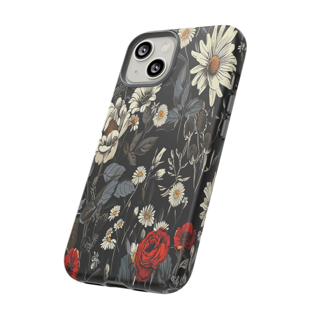 Dark Rose and Daisy Case