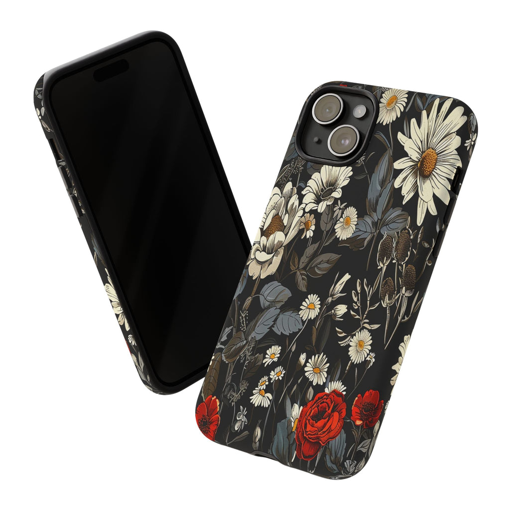 Dark Rose and Daisy Case