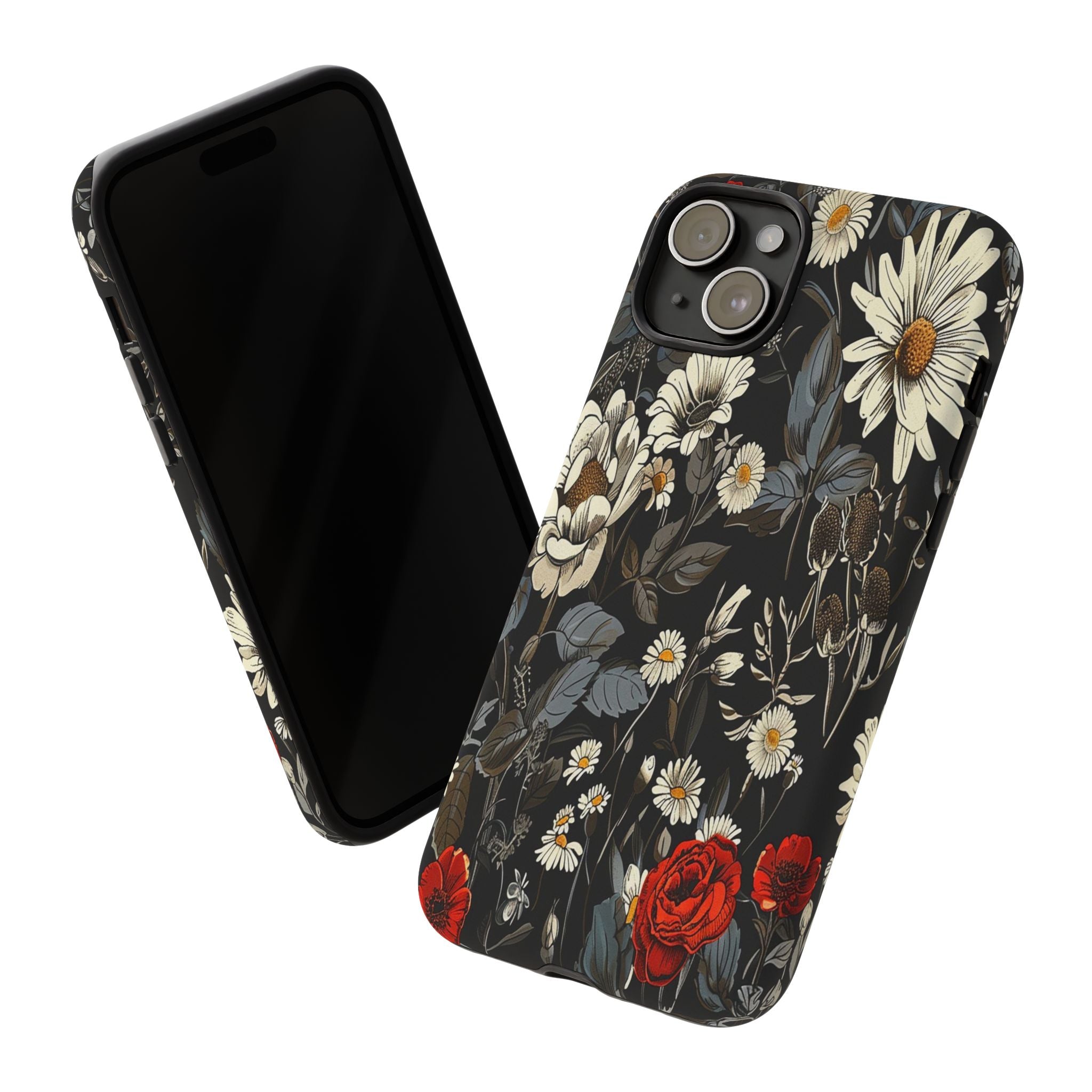 Dark Rose and Daisy Case