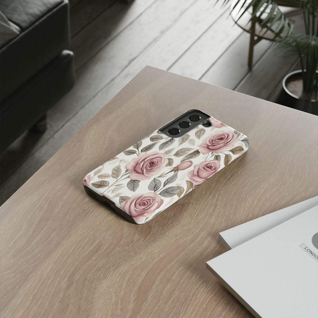 Elegant Watercolor Rose Case