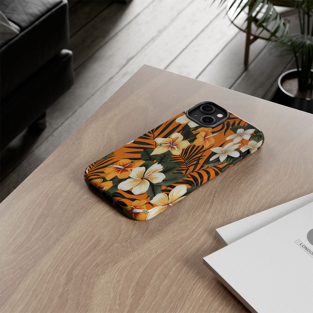 Vibrant Orange Tropical Case