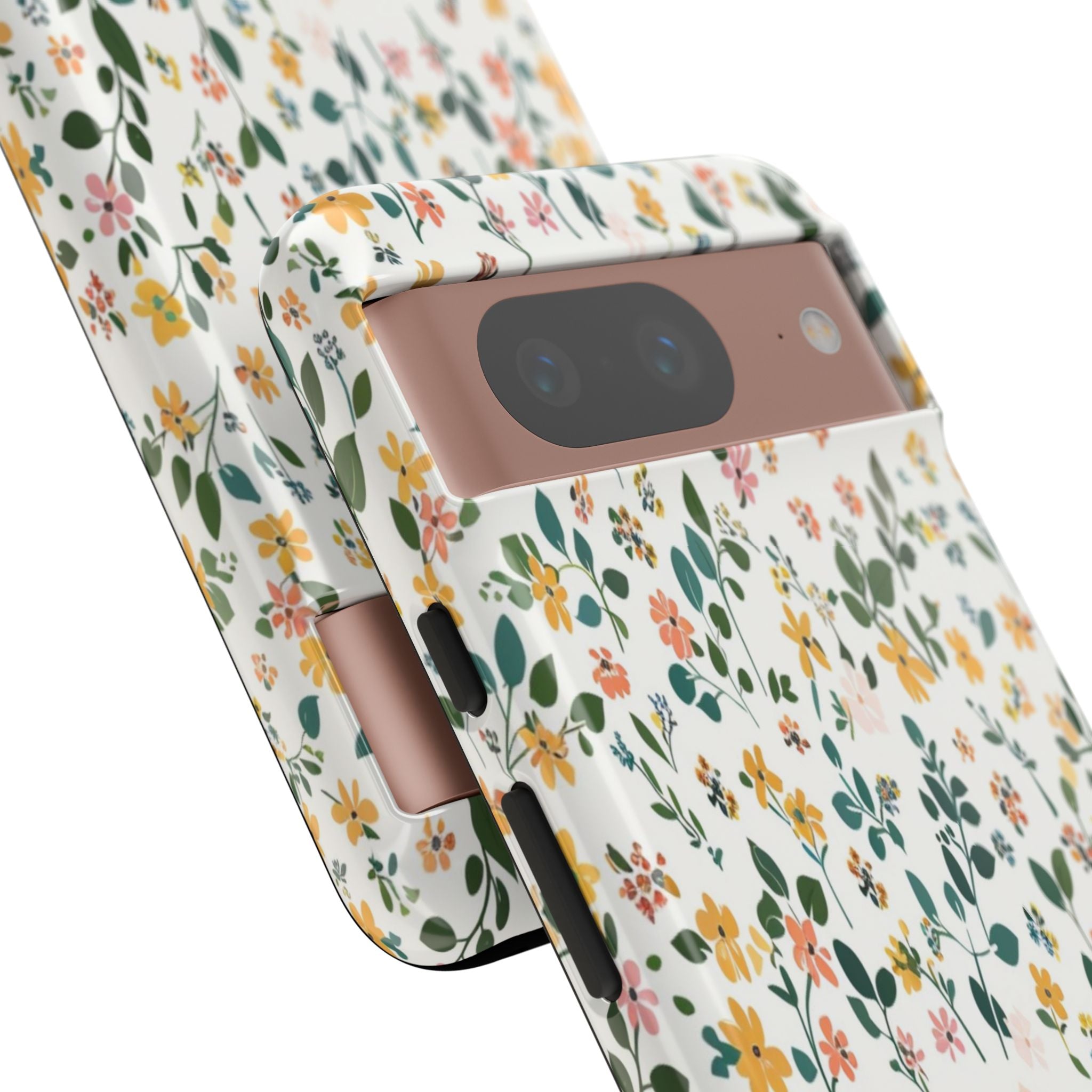 Pastel Leaves and Flowers Case