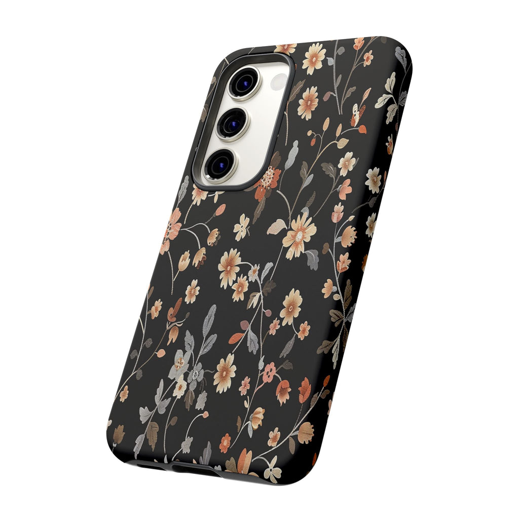Floral Field on Black Case