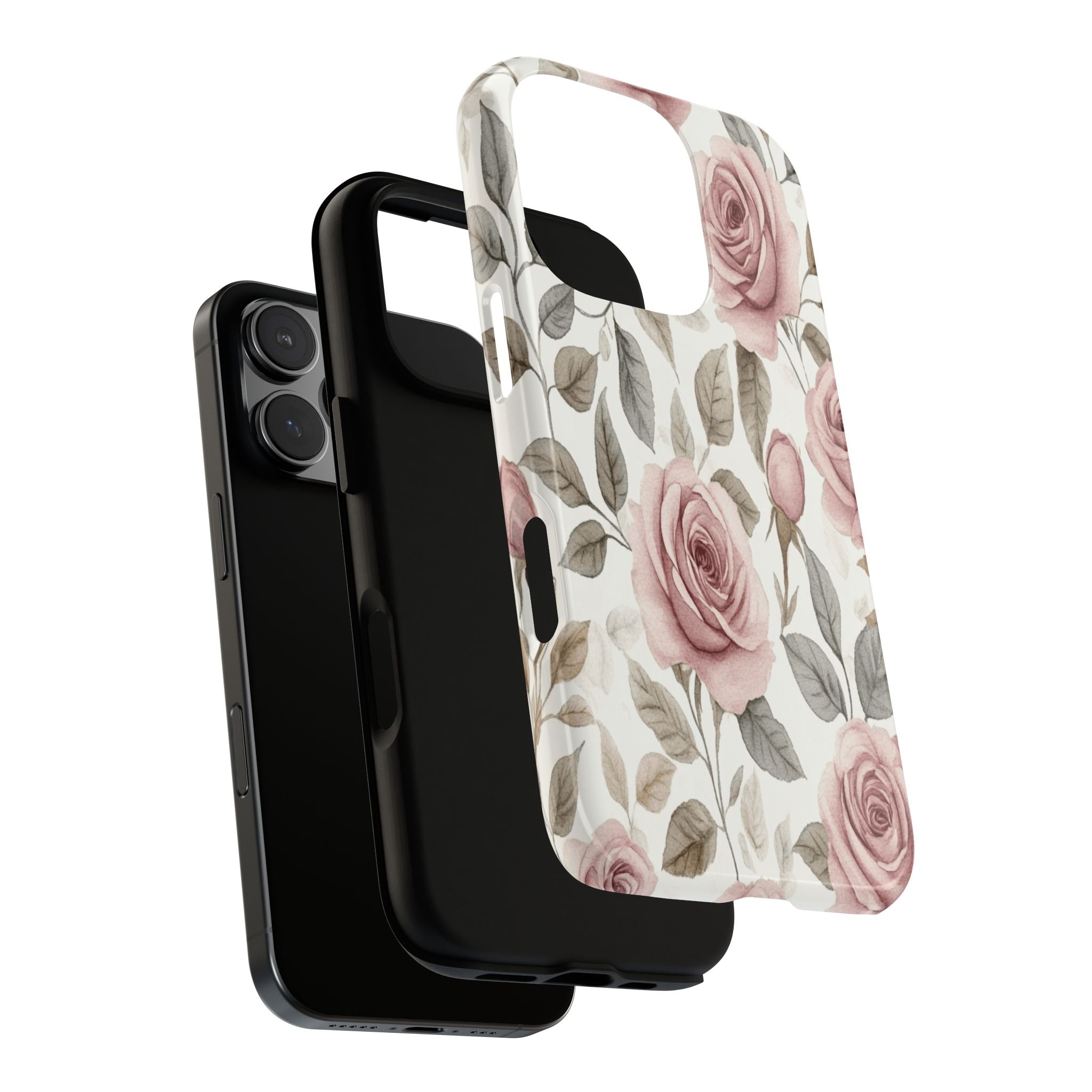 Elegant Watercolor Rose Case