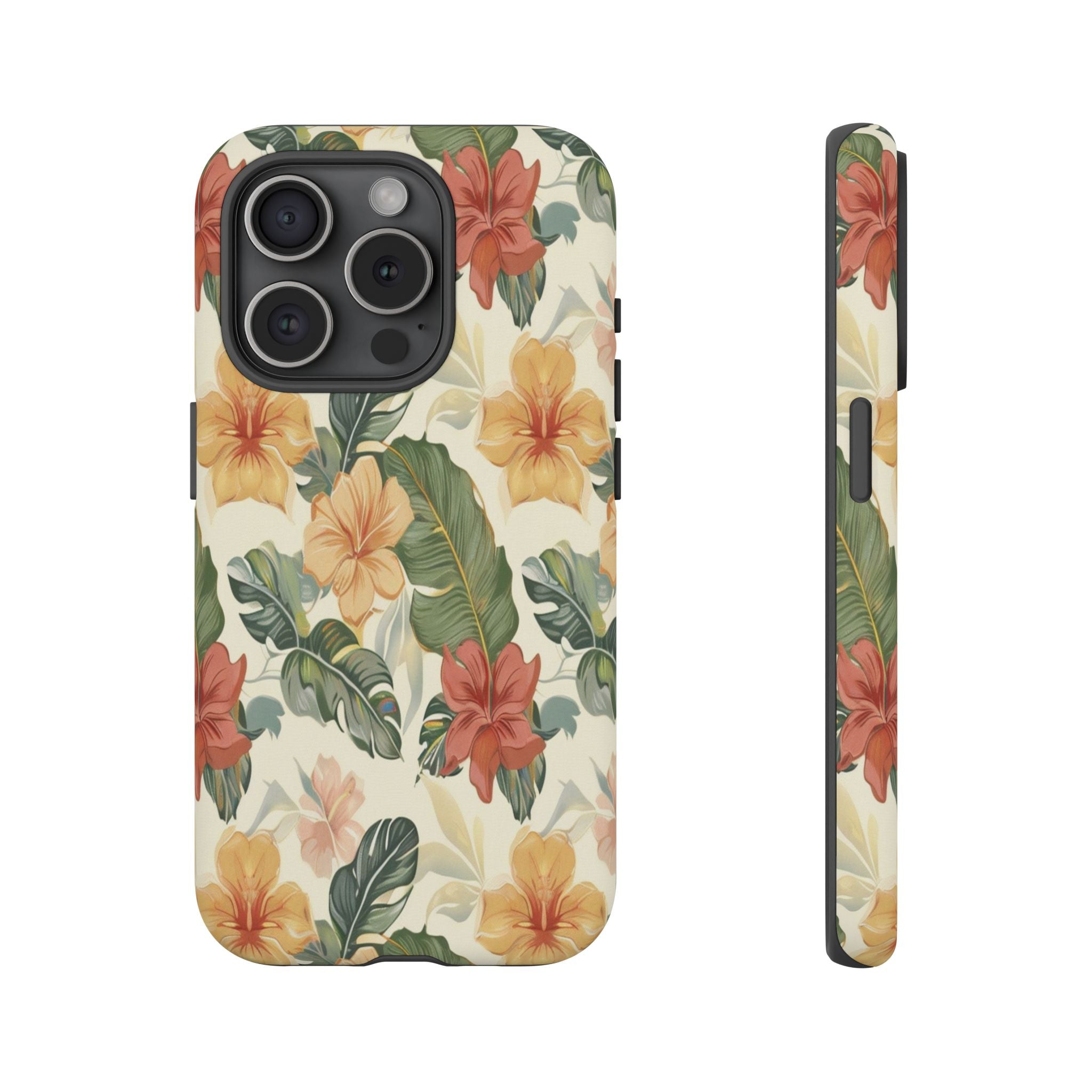 Vintage Tropical Floral Seamless Pattern