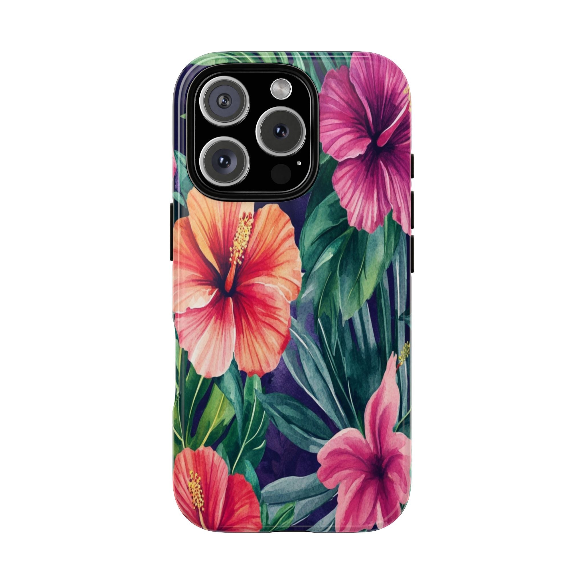 Navy Floral Watercolor