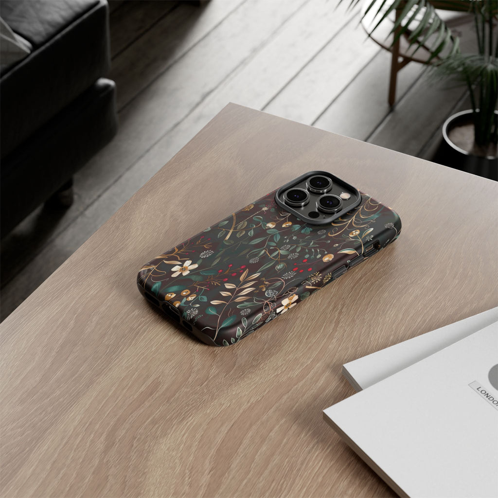 Dark Leafy Case