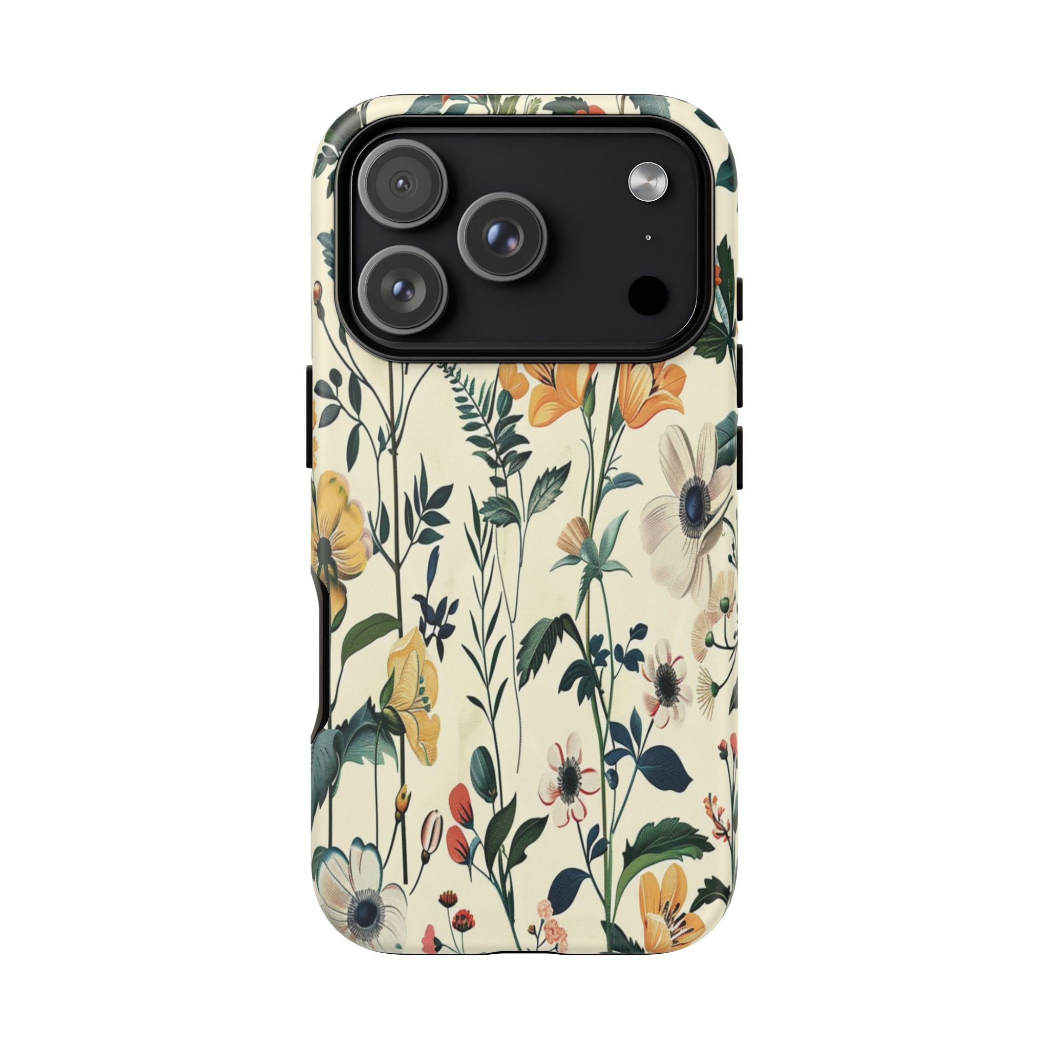 Vintage Botanical Wildflower Seamless Pattern