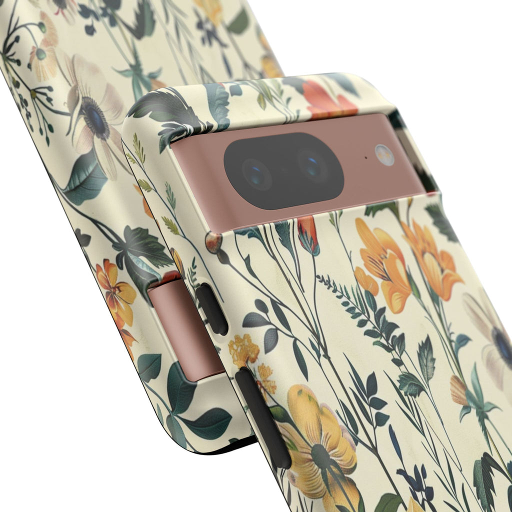 Vintage Botanical Wildflower Seamless Pattern