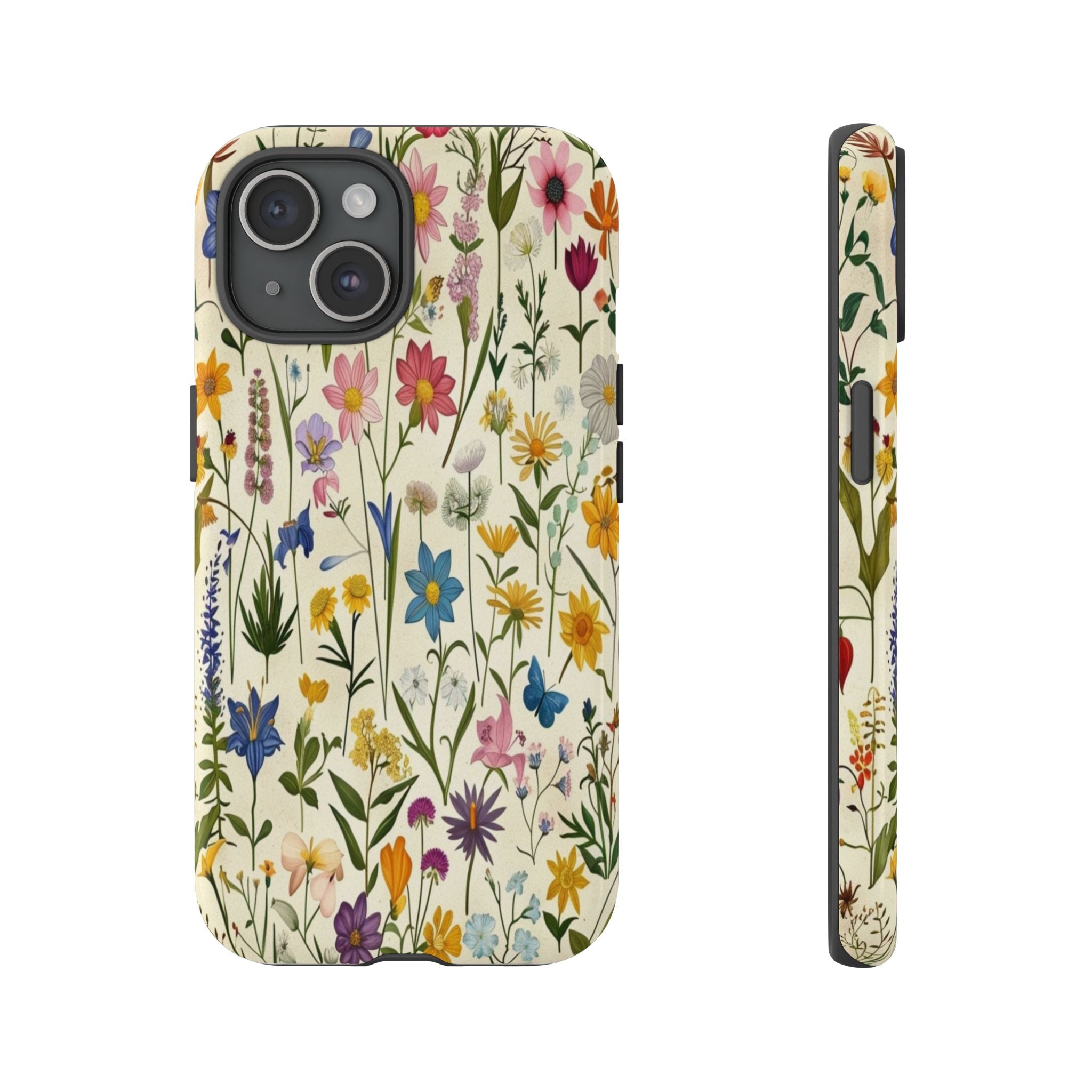 Vibrant Botanical Wildflower Pattern