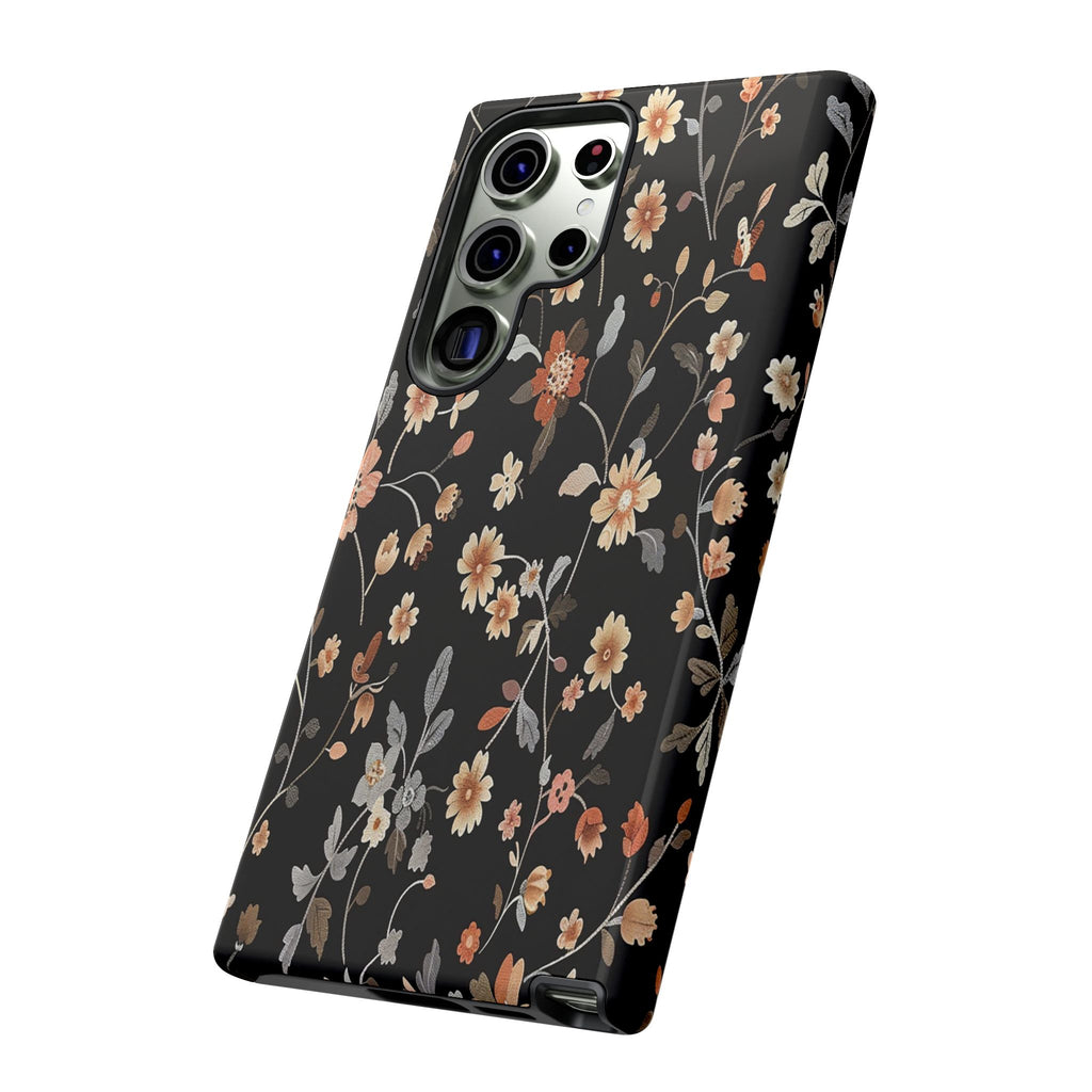 Floral Field on Black Case