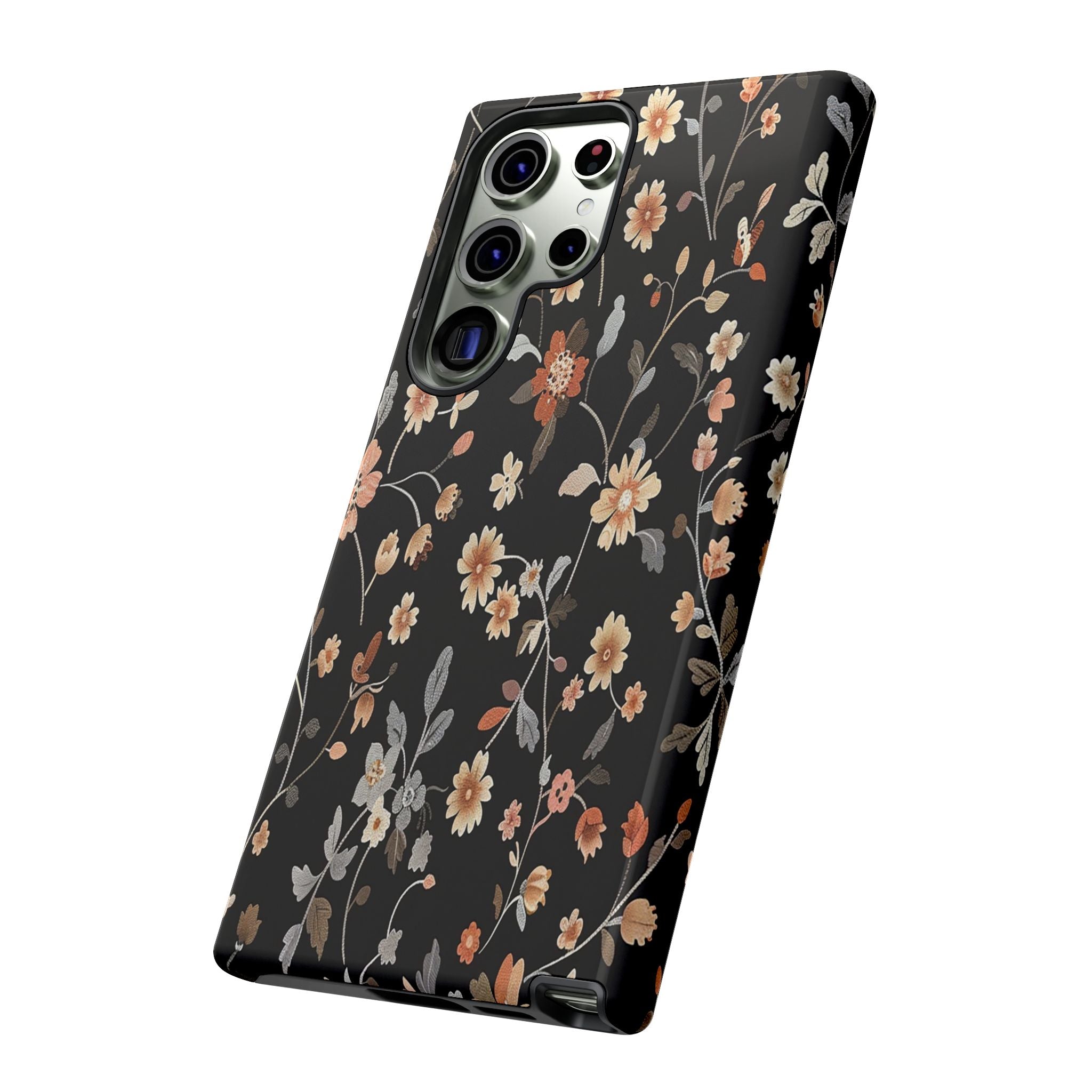 Floral Field on Black Case