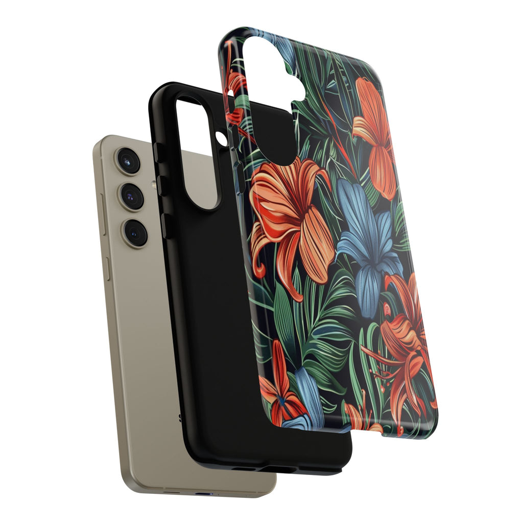 Tropical Red and Blue Case