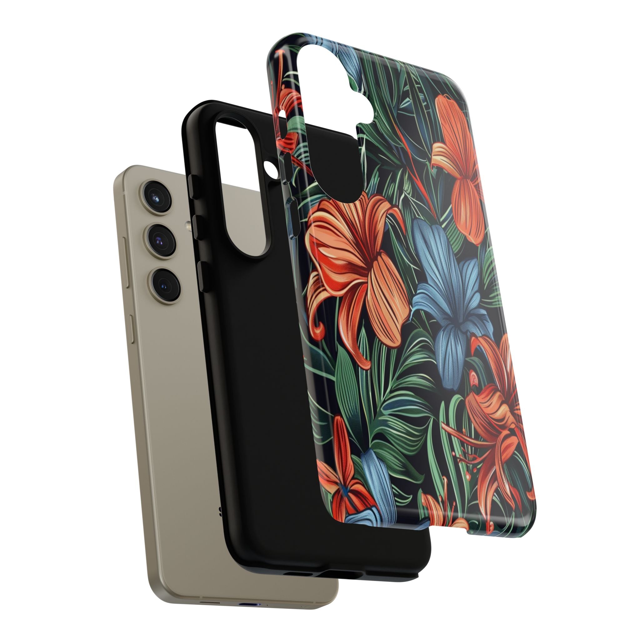 Tropical Red and Blue Case