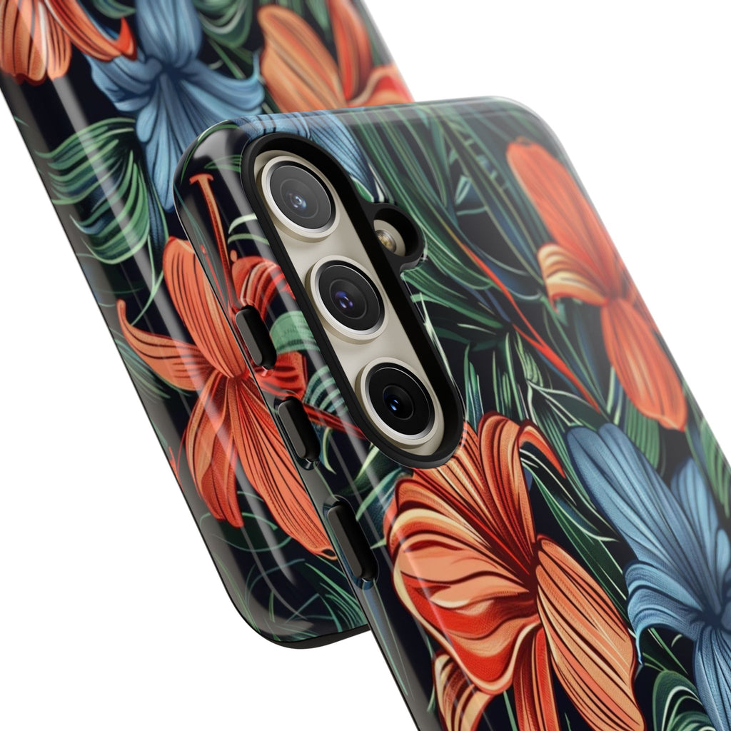 Tropical Red and Blue Case
