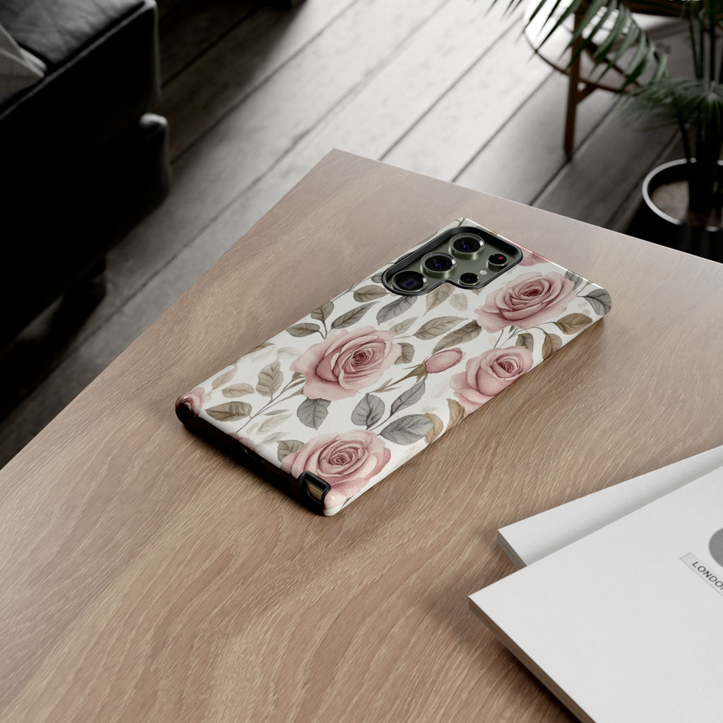 Elegant Watercolor Rose Case
